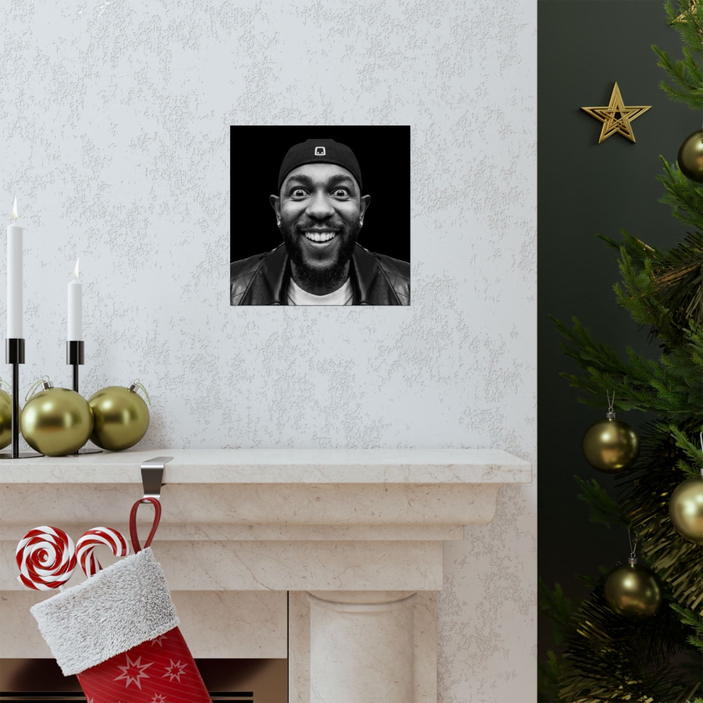 Kendrick Lamar Meme Face Mustard - Matte Posters