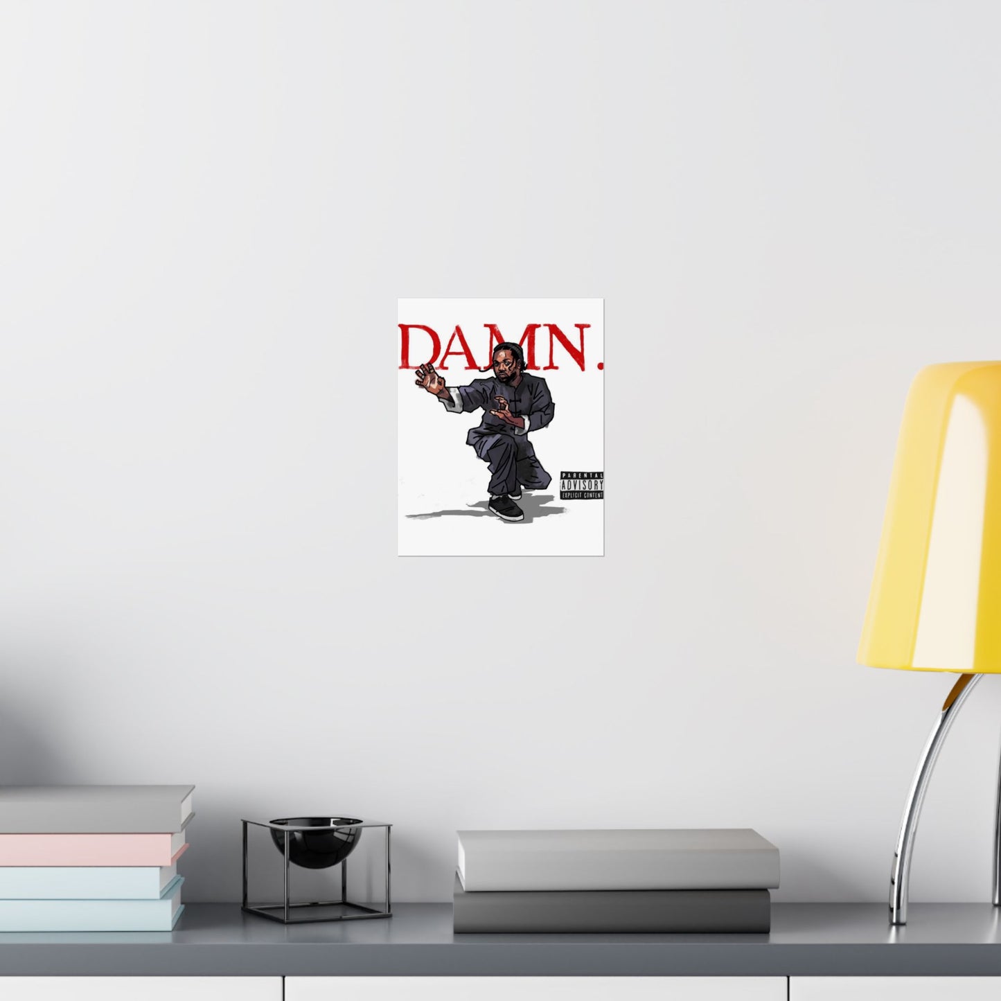 Kendrick Lamar "Kung Fu Kenny" DAMN Album - Matte Poster - Art Print – Hip Hop Matte Wall Decor – Rap Music Fan Gift