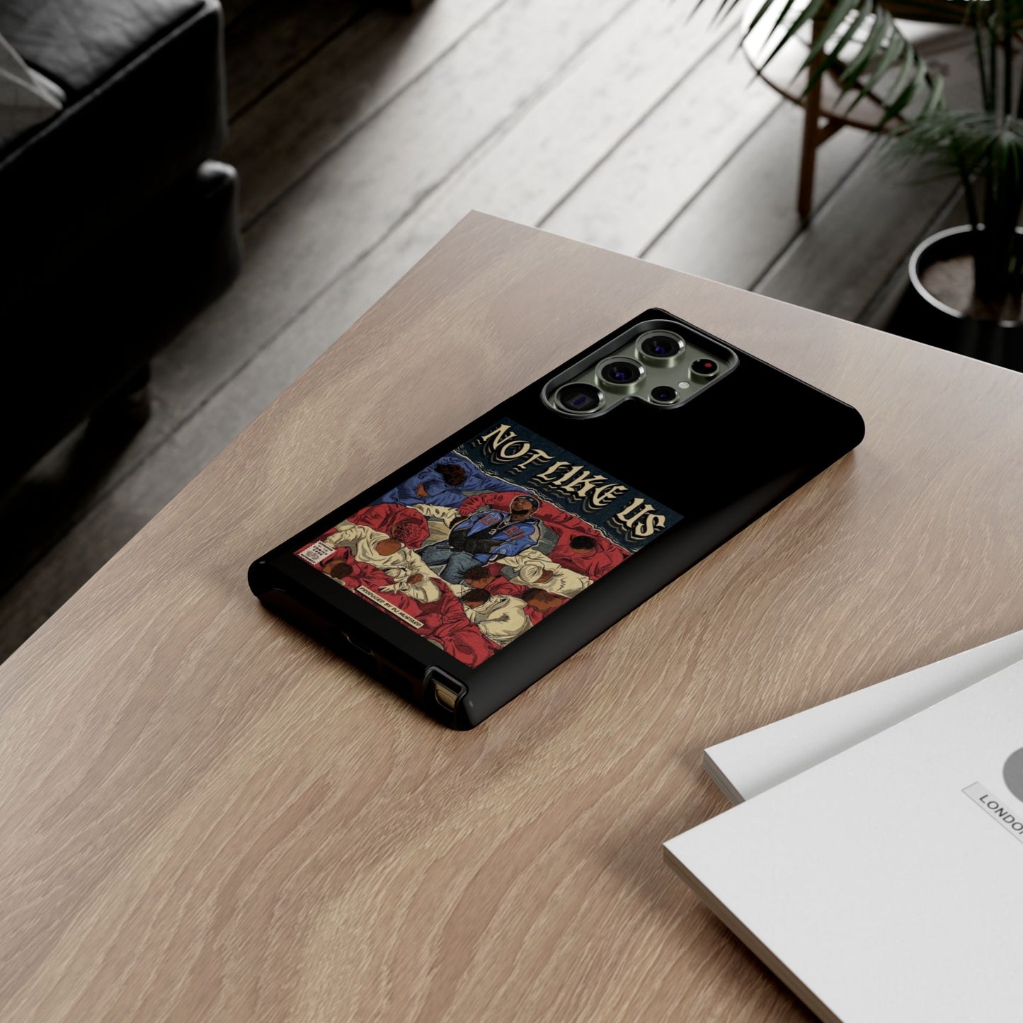 Kendrick Lamar "Not Like Us" Comic Book Cover Tough Phone Case – Hip Hop Art, Shockproof Dual-Layer Protection