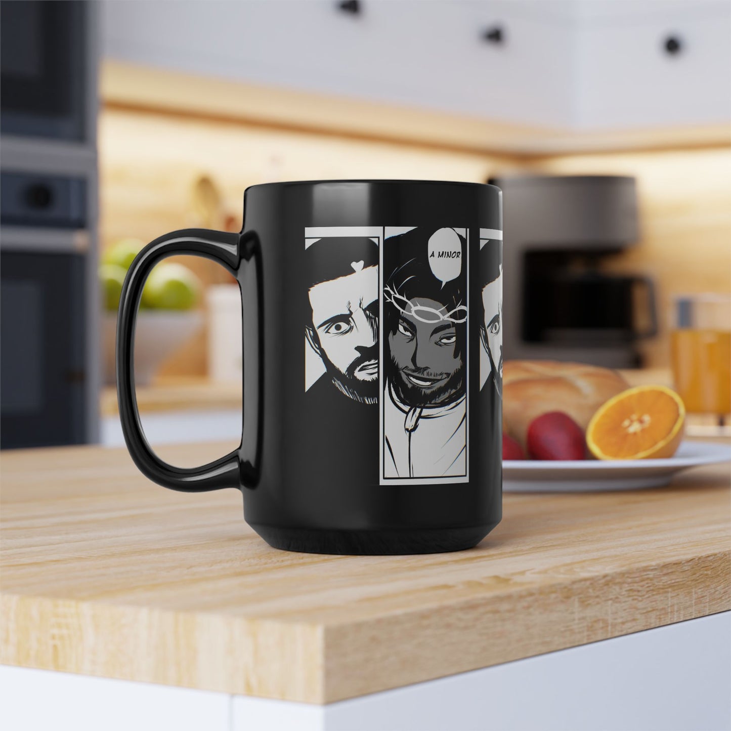 Kendrick Lamar Drake Anime Battle - Mug, Black (11oz, 15oz)