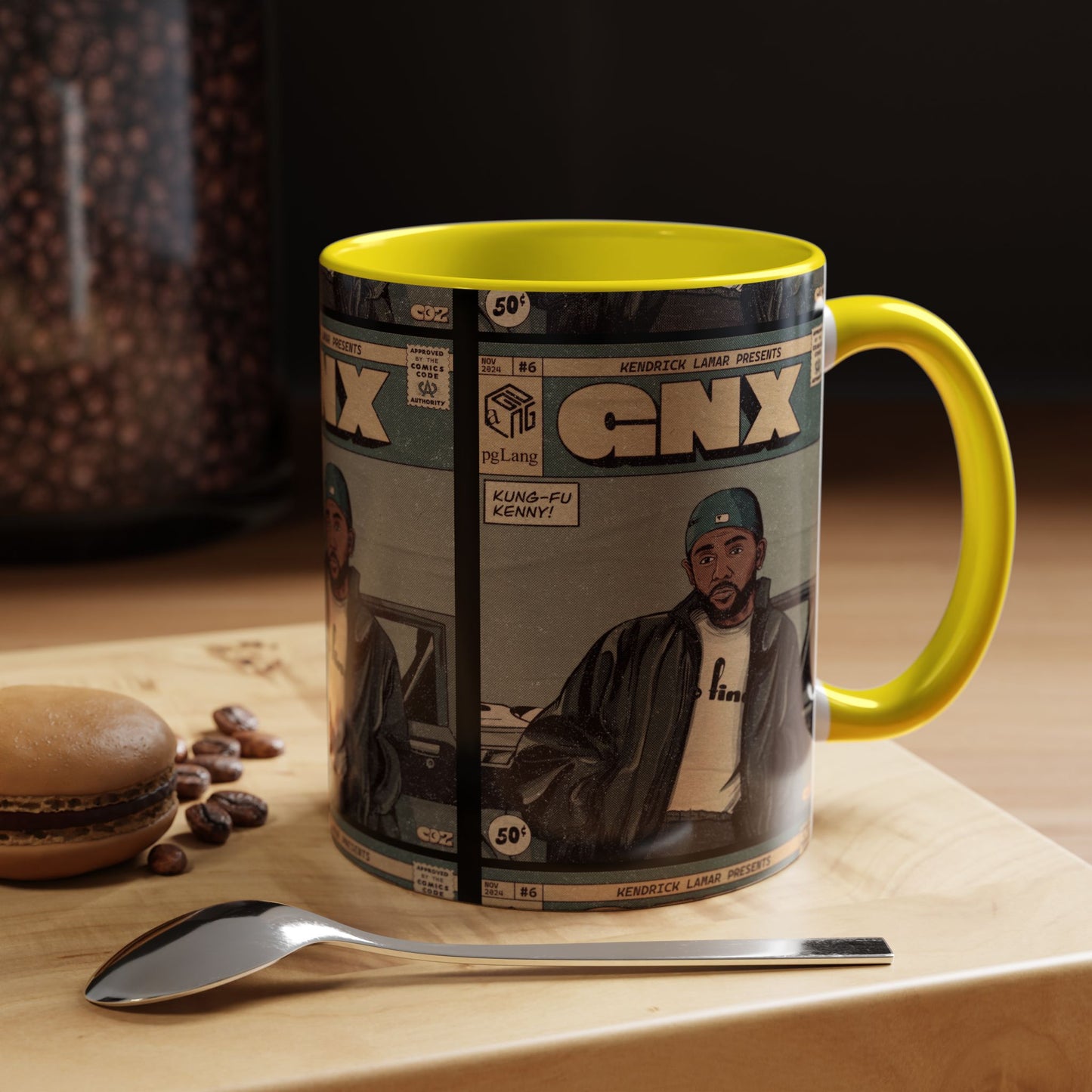 Kendrick Lamar "GNX" Comic Cover Mug – Hip-Hop Art Coffee Cup, Gift for Music Fans