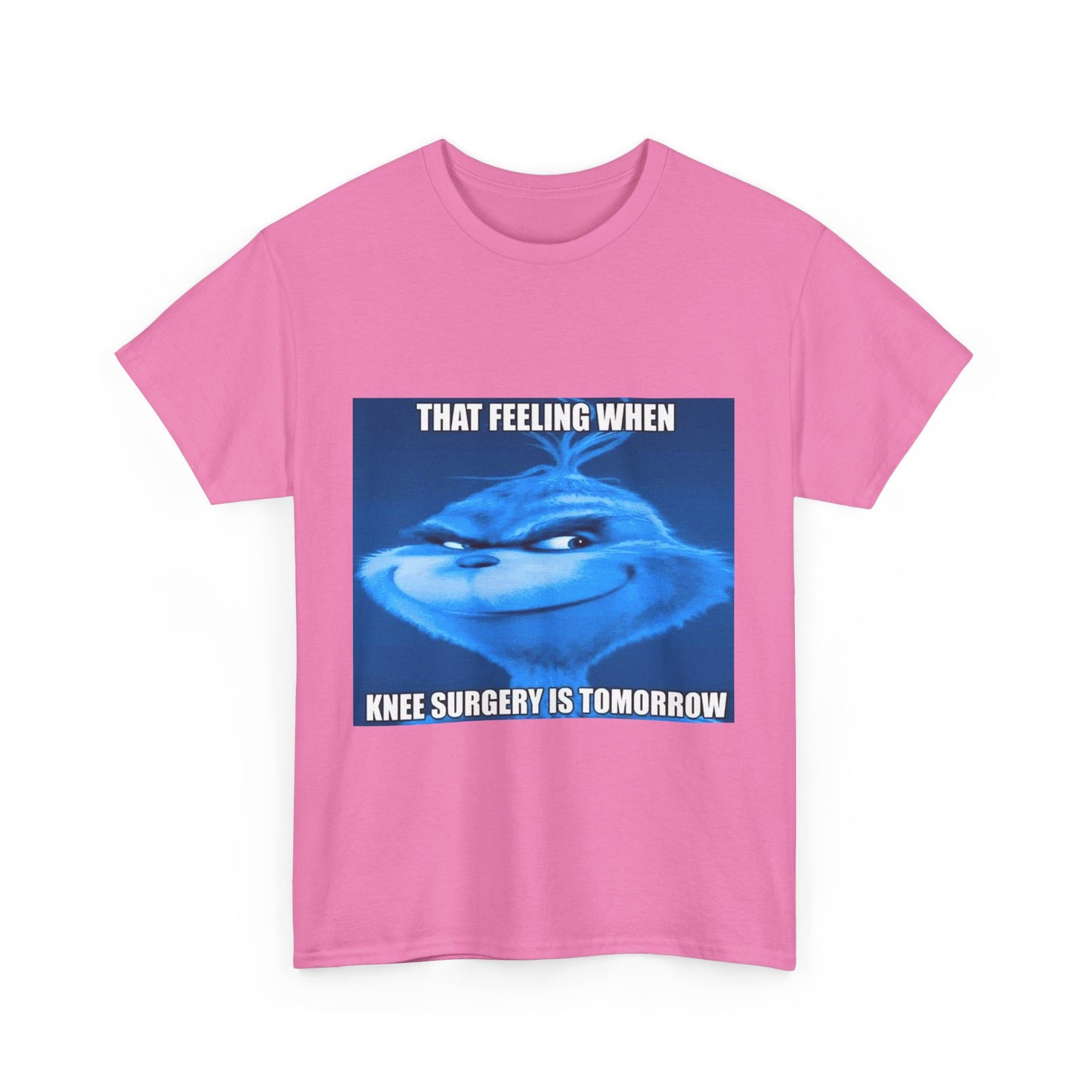 "Knee Surgery" Blue Grinch Meme T-Shirt - WAS $24.99