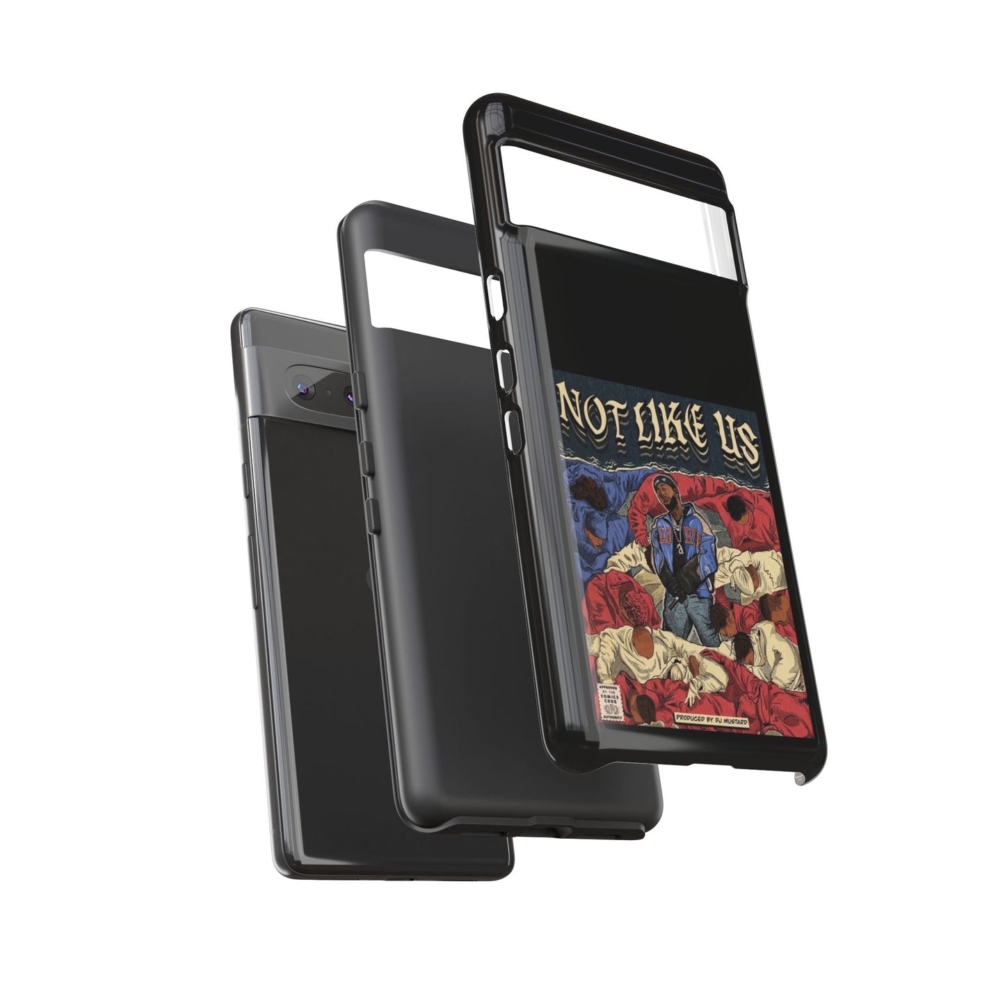 Kendrick Lamar "Not Like Us" Comic Book Cover Tough Phone Case – Hip Hop Art, Shockproof Dual-Layer Protection