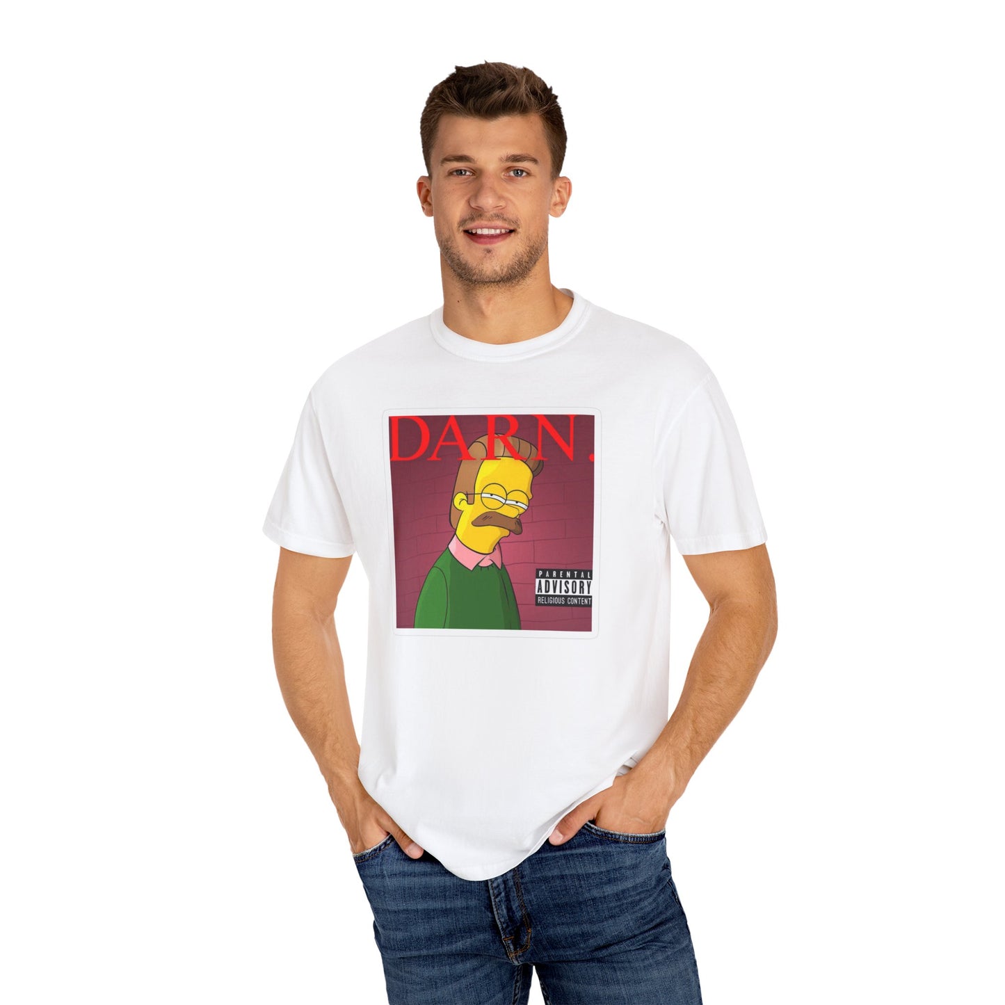 Kendrick Lamar X Simpsons 'Darn' Ned Flanders Mashup - T-shirt, Graphic Tee, Unisex