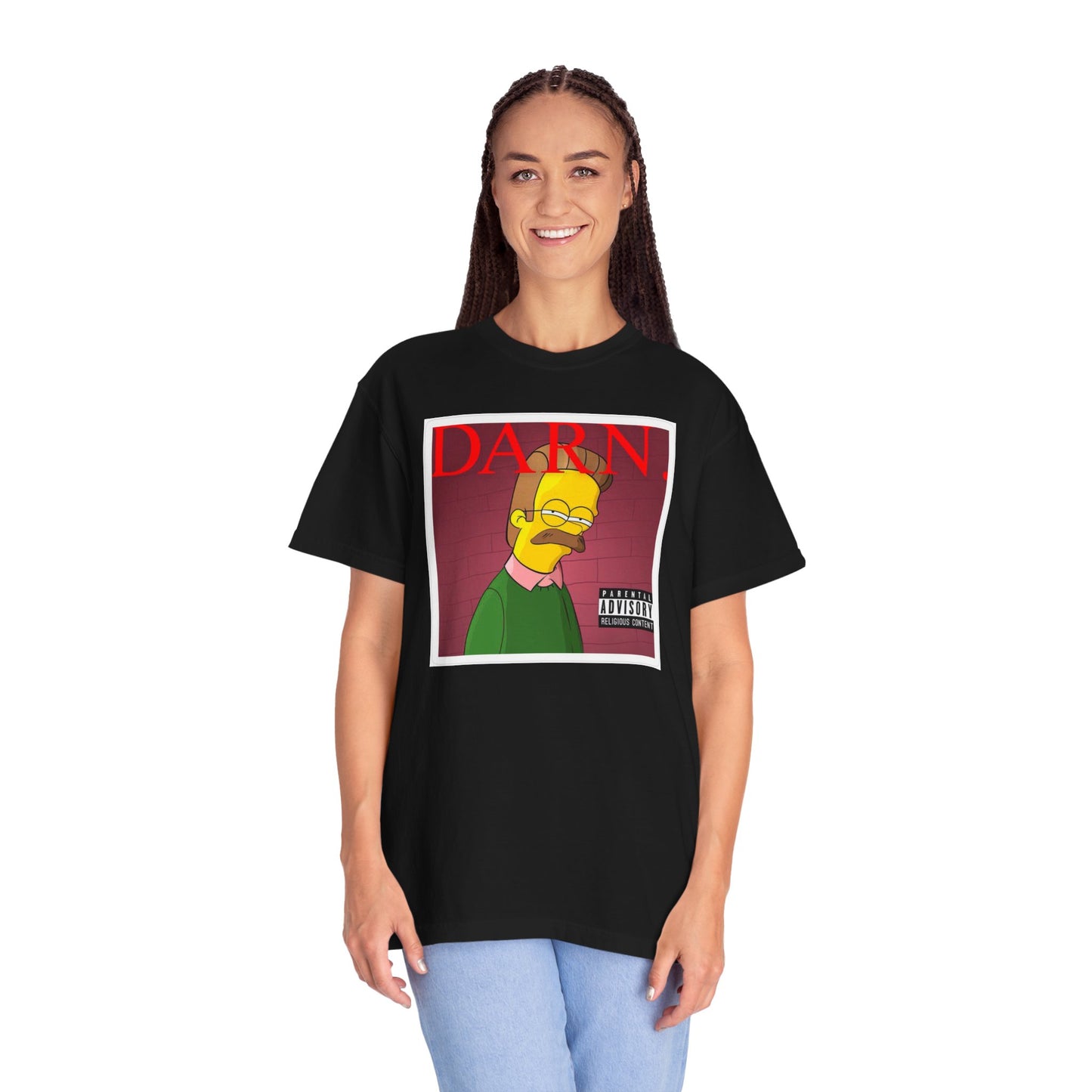 Kendrick Lamar X Simpsons 'Darn' Ned Flanders Mashup - T-shirt, Graphic Tee, Unisex