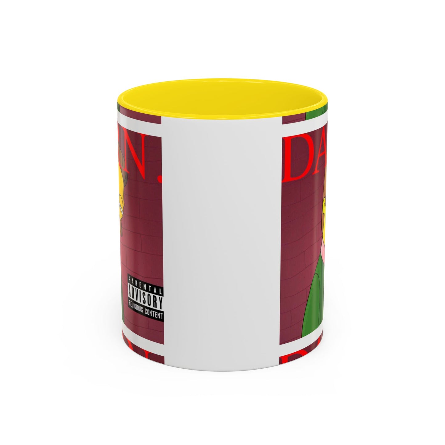 Kendrick Lamar x Simpsons "DARN" Ned Flanders Mashup Mug – Funny Hip Hop Accent Coffee Cup – 11oz & 15oz