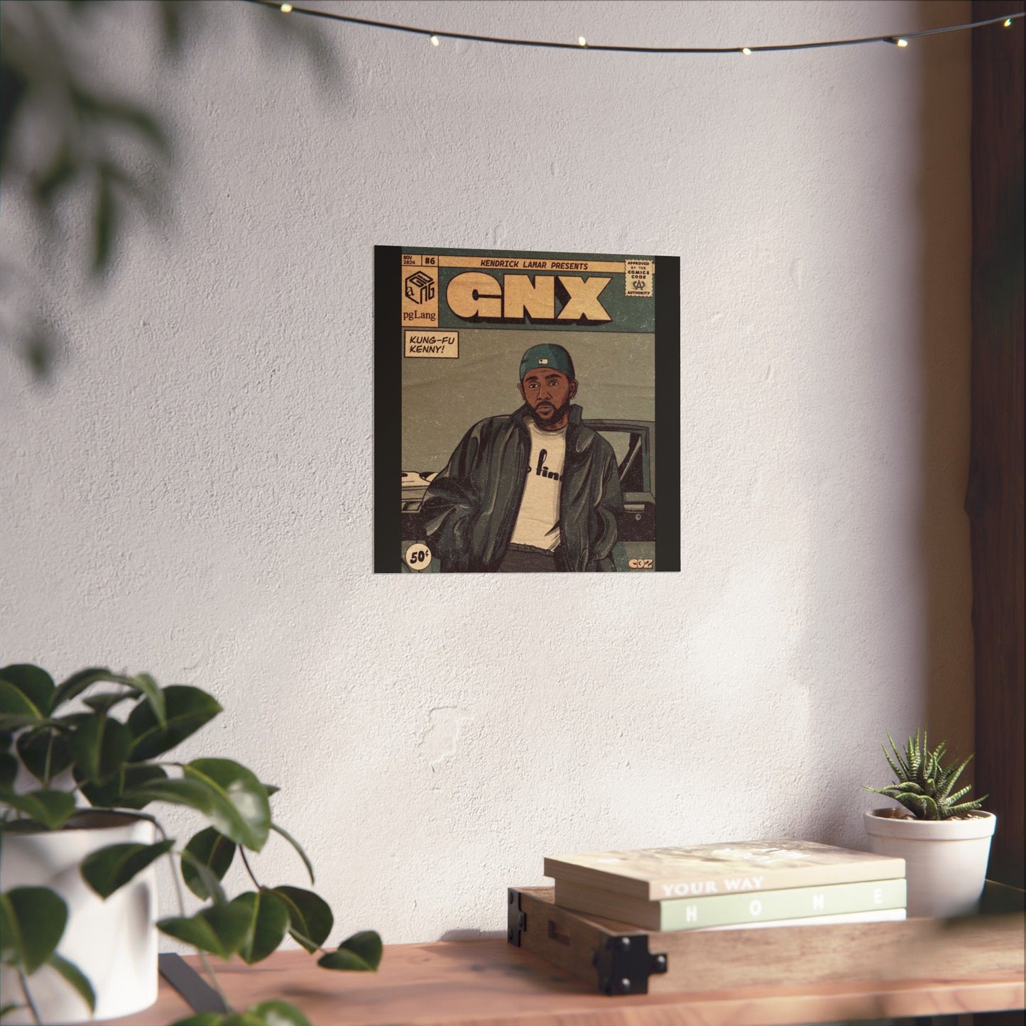 Kendrick Lamar "GNX" Comic Book Cover - Matte Poster – Wall Art Print | Hip-Hop Room Decor | Rap Album Cover Aesthetic