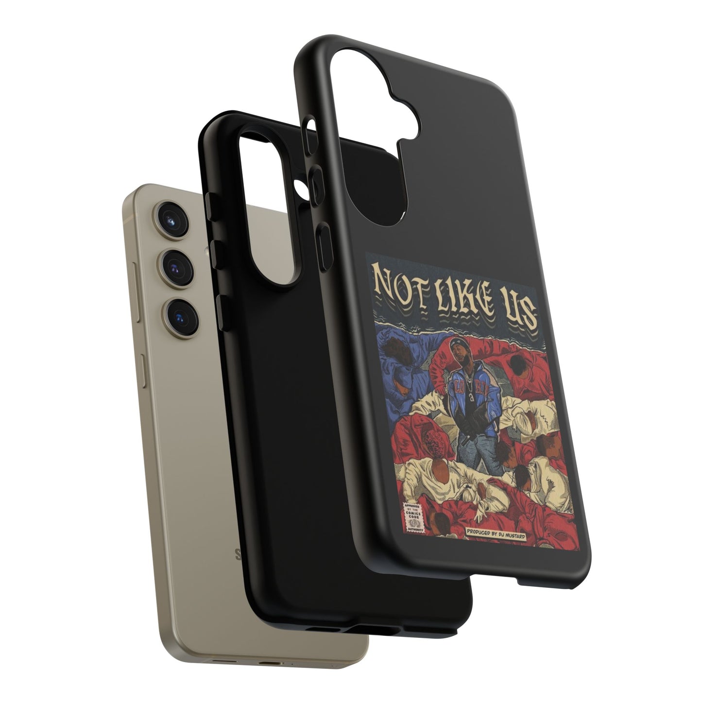 Kendrick Lamar "Not Like Us" Comic Book Cover Tough Phone Case – Hip Hop Art, Shockproof Dual-Layer Protection