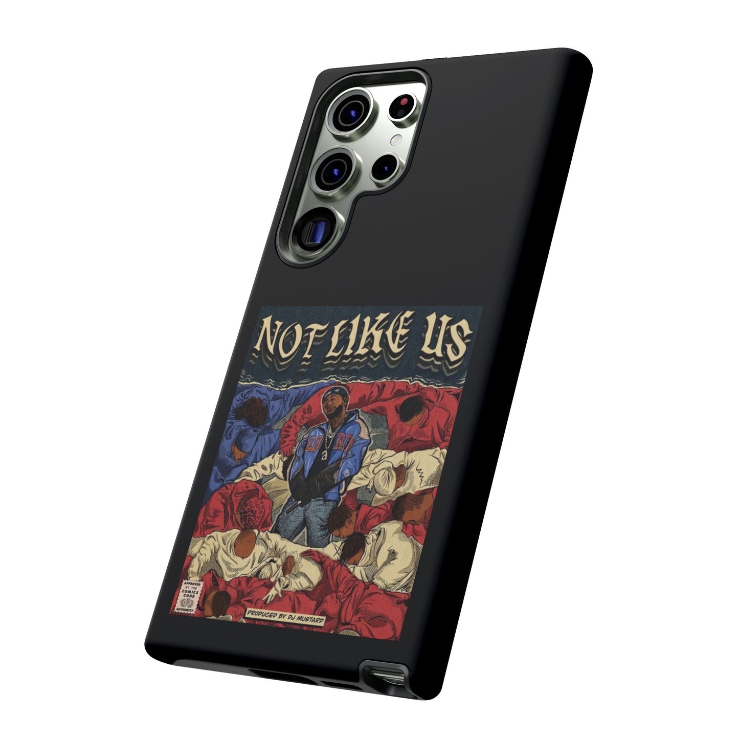 Kendrick Lamar "Not Like Us" Comic Book Cover Tough Phone Case – Hip Hop Art, Shockproof Dual-Layer Protection