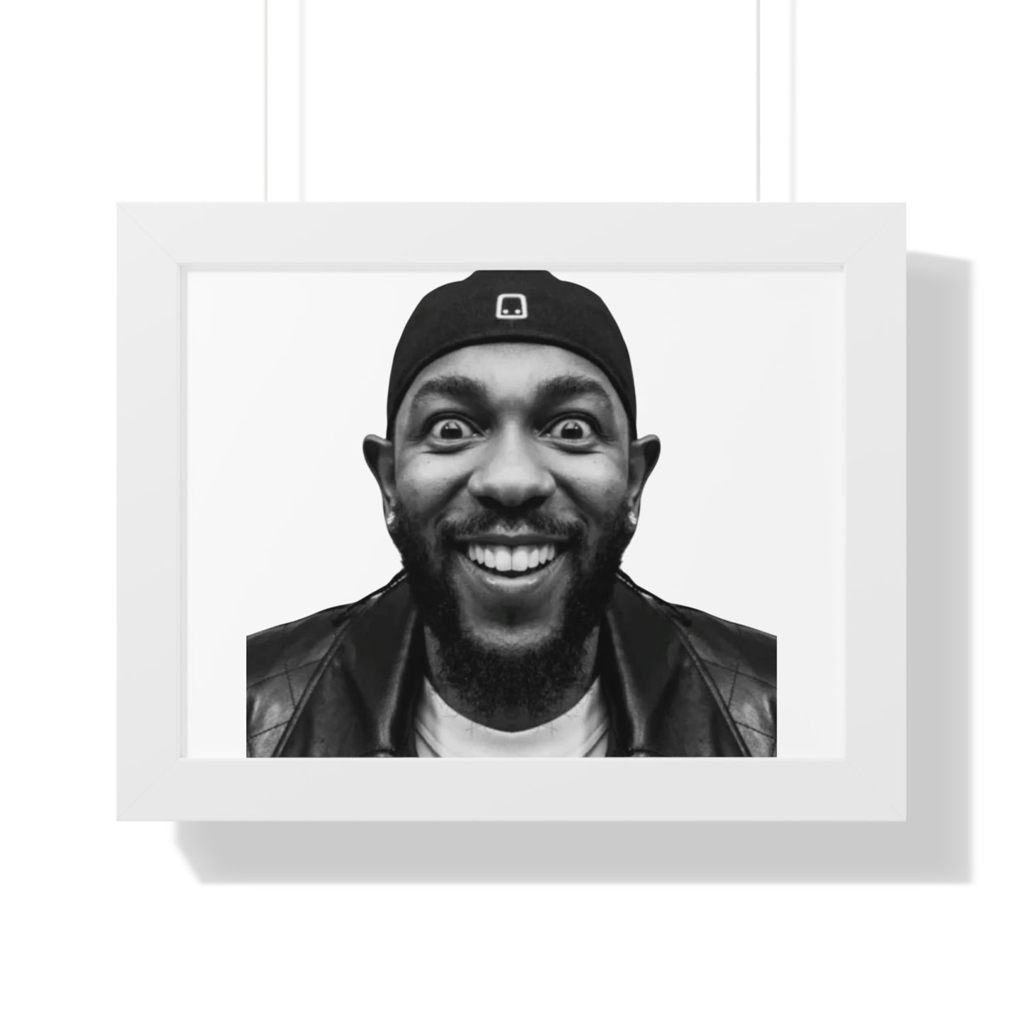 Kendrick Lamar Meme Face Mustard - Framed Poster