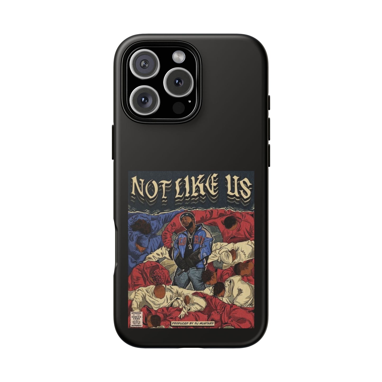 Kendrick Lamar "Not Like Us" Comic Book Cover Tough Phone Case – Hip Hop Art, Shockproof Dual-Layer Protection