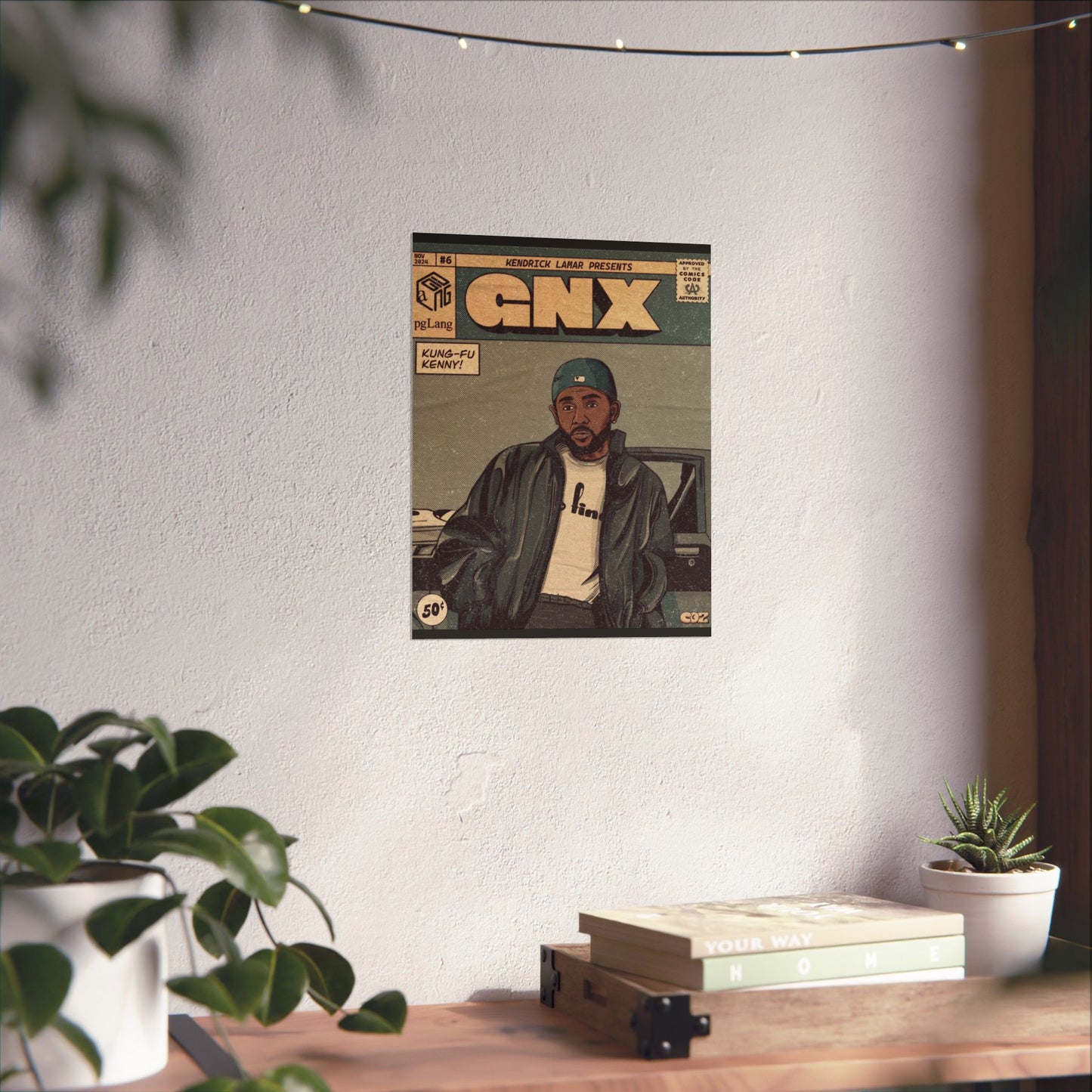 Kendrick Lamar "GNX" Comic Book Cover - Matte Poster – Wall Art Print | Hip-Hop Room Decor | Rap Album Cover Aesthetic