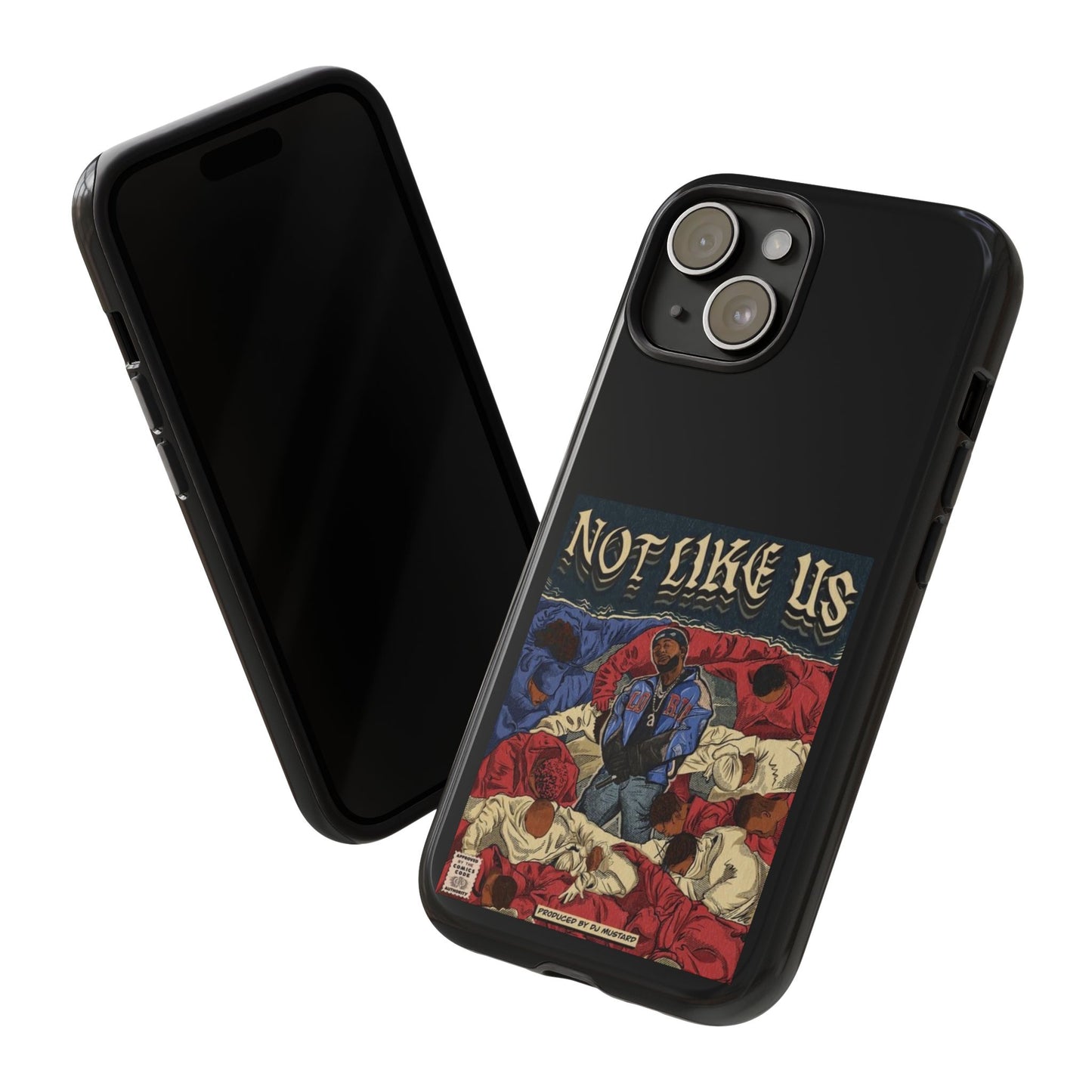 Kendrick Lamar "Not Like Us" Comic Book Cover Tough Phone Case – Hip Hop Art, Shockproof Dual-Layer Protection
