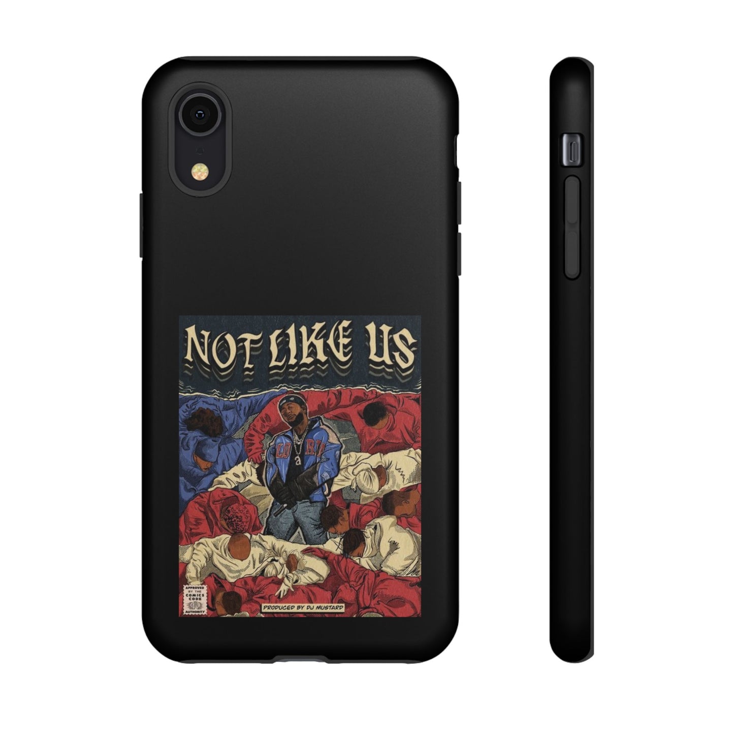 Kendrick Lamar "Not Like Us" Comic Book Cover Tough Phone Case – Hip Hop Art, Shockproof Dual-Layer Protection