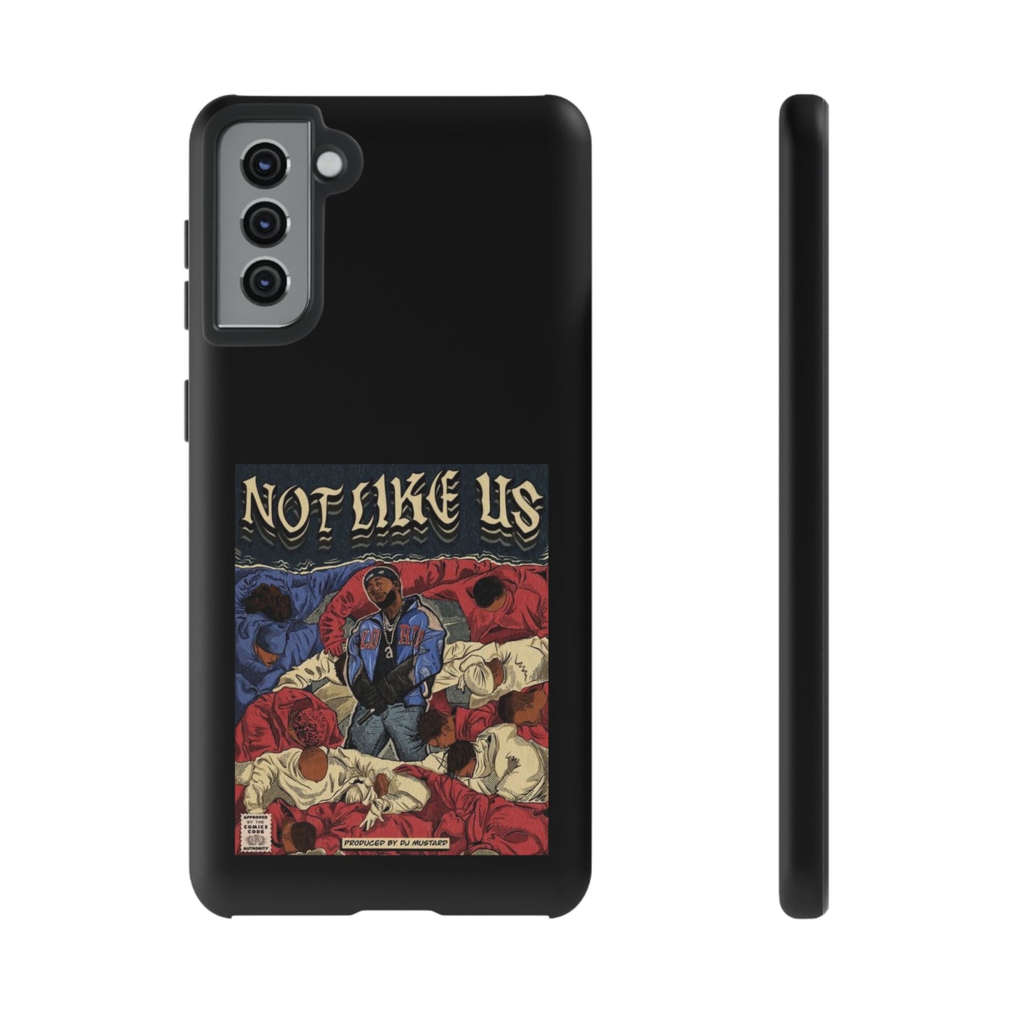Kendrick Lamar "Not Like Us" Comic Book Cover Tough Phone Case – Hip Hop Art, Shockproof Dual-Layer Protection