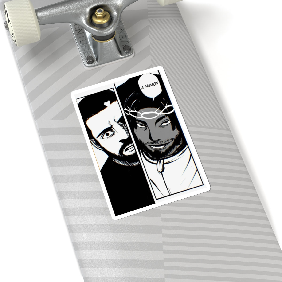 Kendrick Lamar vs Drake Anime Battle - Sticker Kiss-Cut