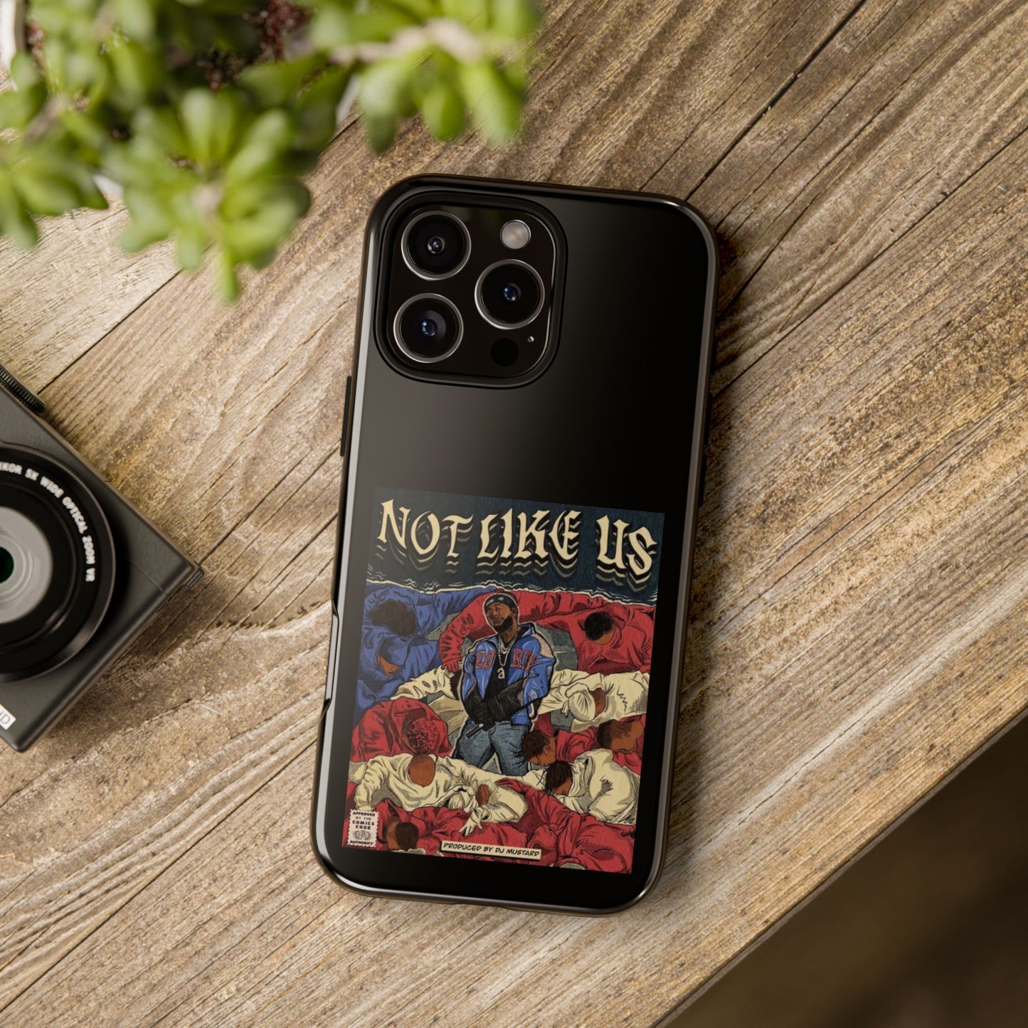 Kendrick Lamar "Not Like Us" Comic Book Cover Tough Phone Case – Hip Hop Art, Shockproof Dual-Layer Protection