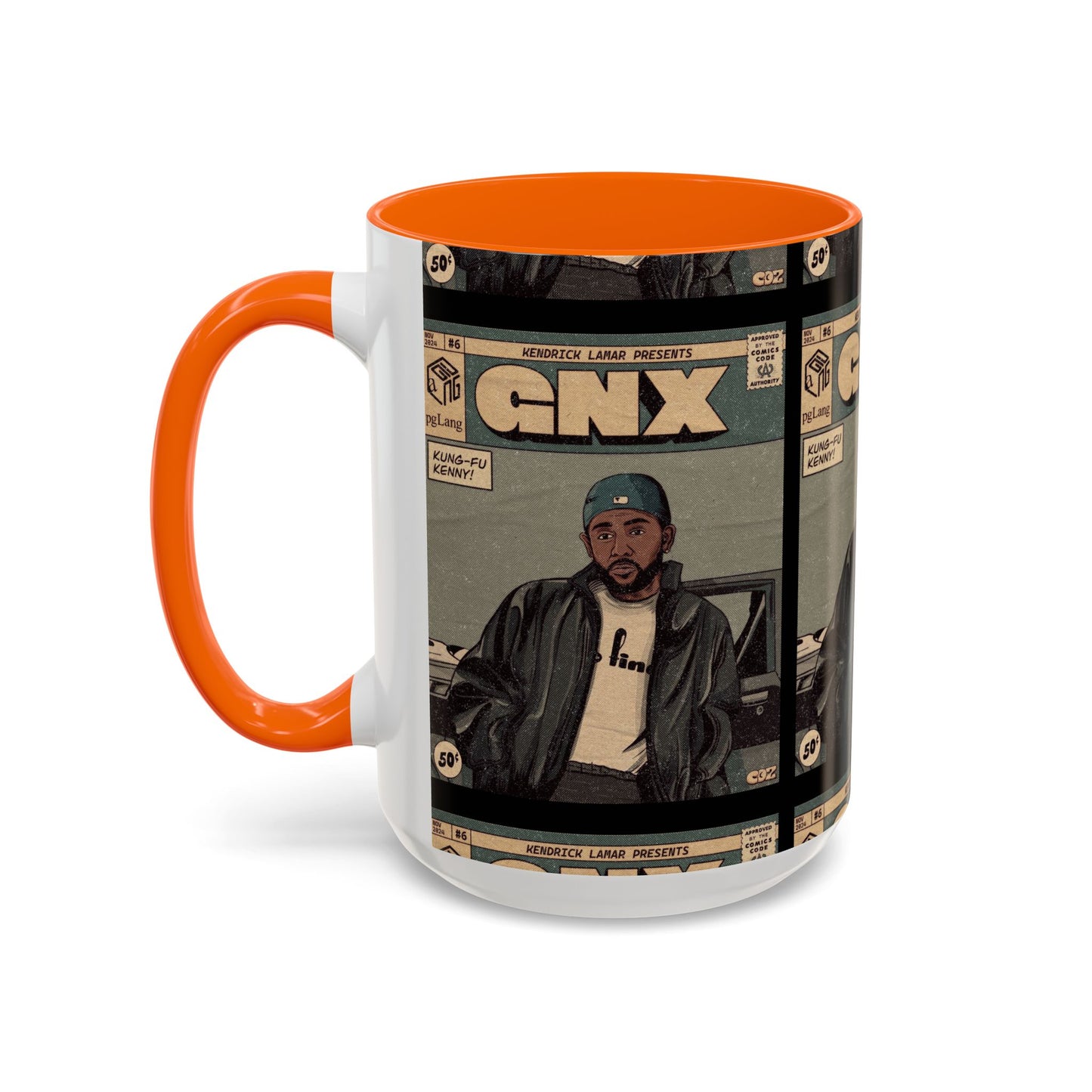 Kendrick Lamar "GNX" Comic Cover Mug – Hip-Hop Art Coffee Cup, Gift for Music Fans