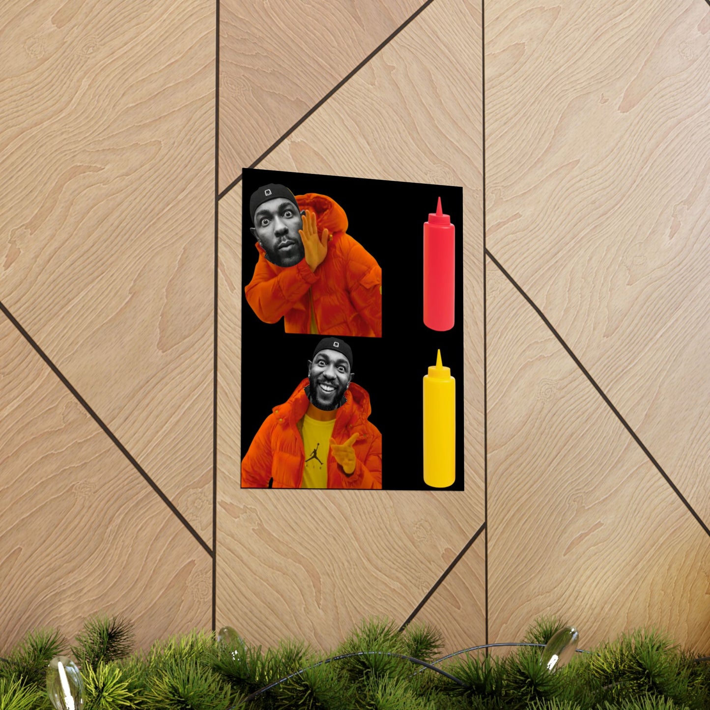 Kendrick Lamar MUSTARD Drake Meme - Matte Posters, Vibrant