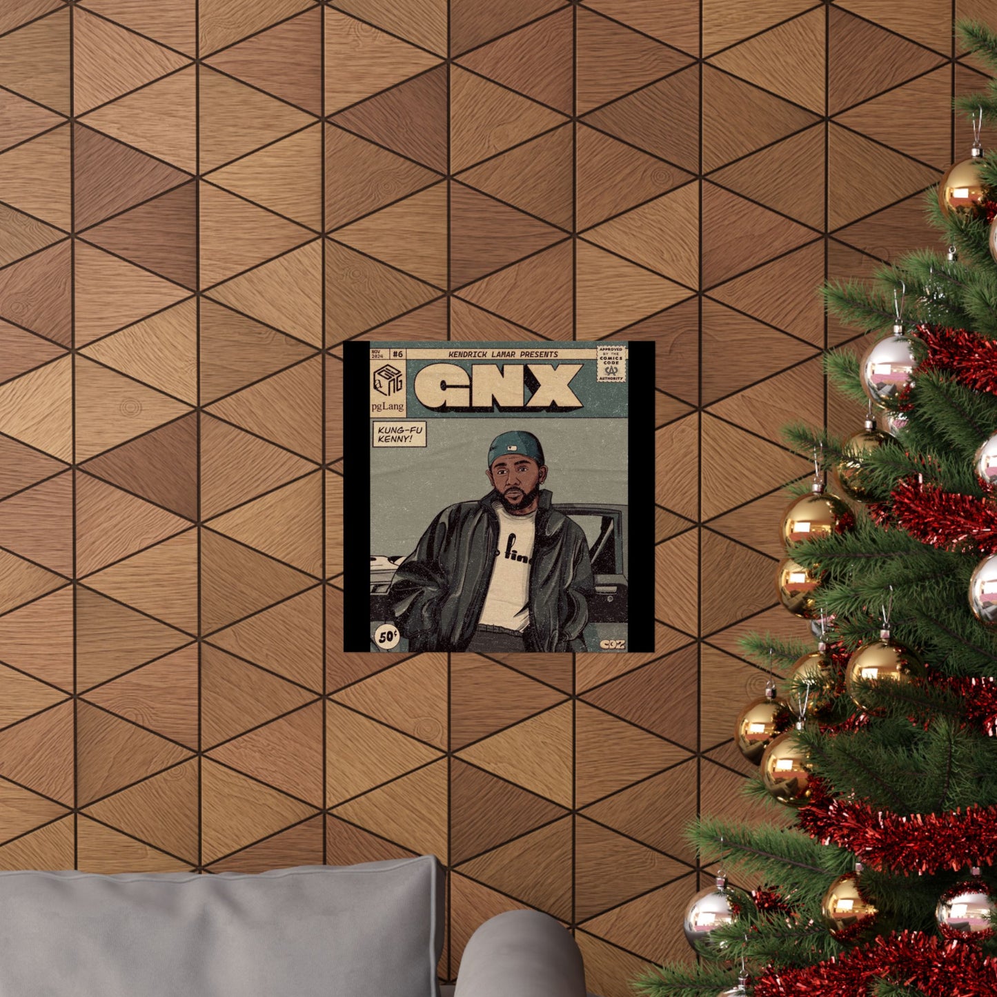 Kendrick Lamar "GNX" Comic Book Cover - Matte Poster – Wall Art Print | Hip-Hop Room Decor | Rap Album Cover Aesthetic