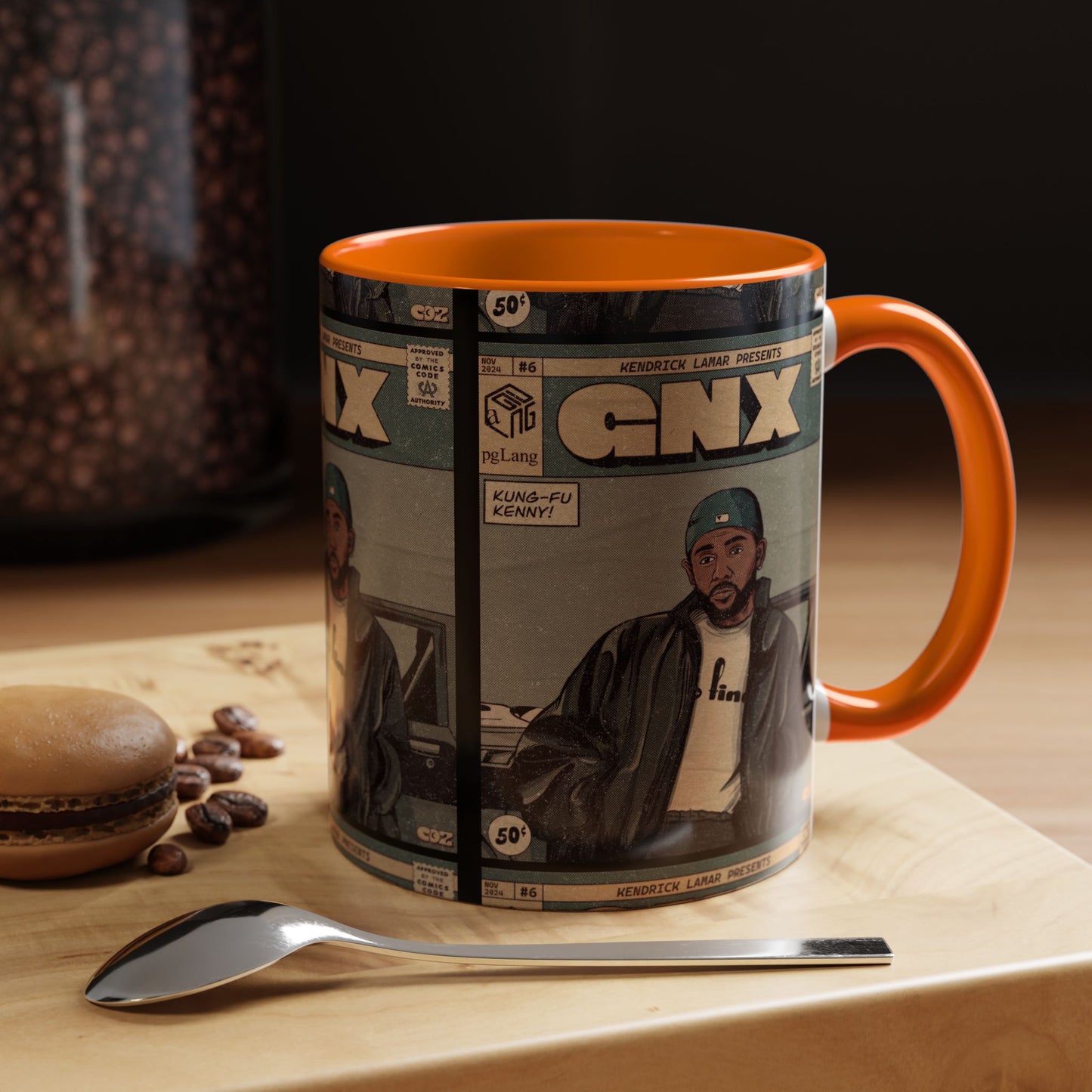 Kendrick Lamar "GNX" Comic Cover Mug – Hip-Hop Art Coffee Cup, Gift for Music Fans