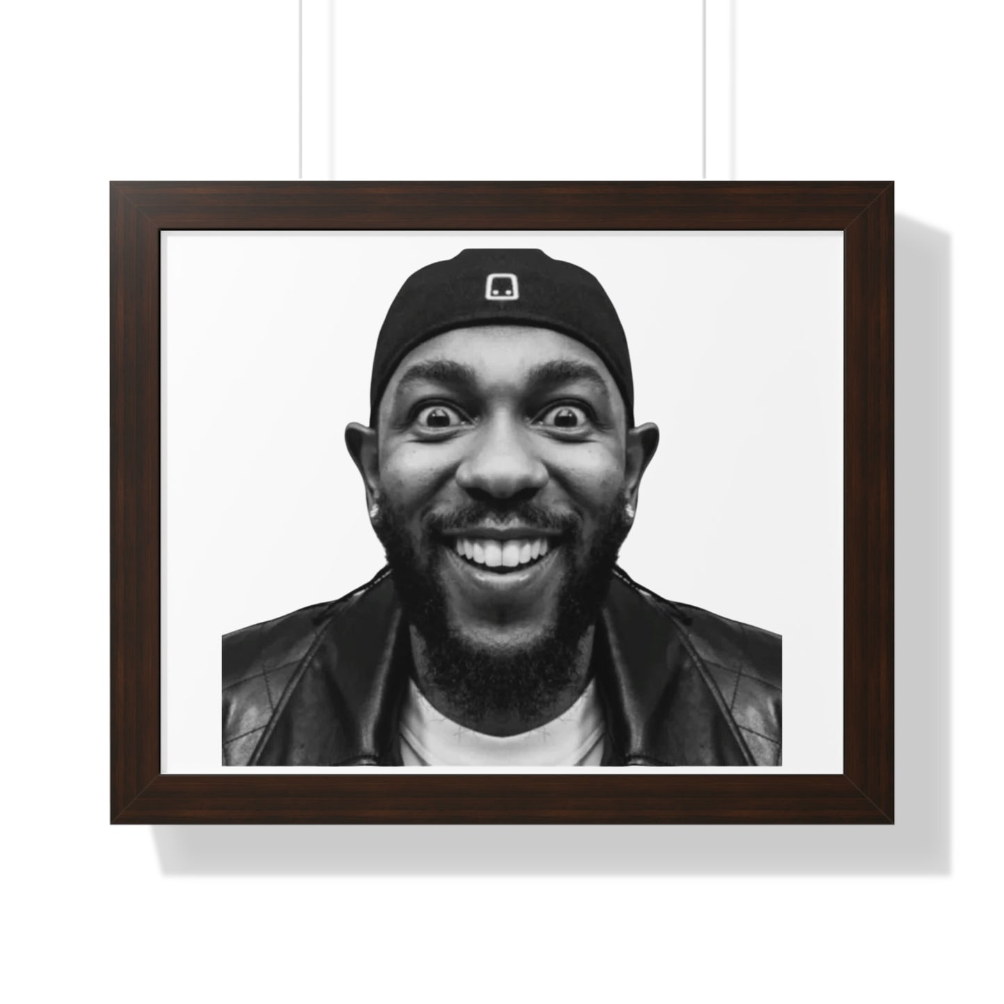 Kendrick Lamar Meme Face Mustard - Framed Poster