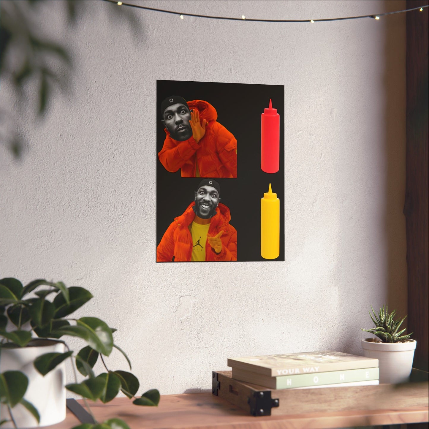 Kendrick Lamar MUSTARD Drake Meme - Matte Posters, Vibrant