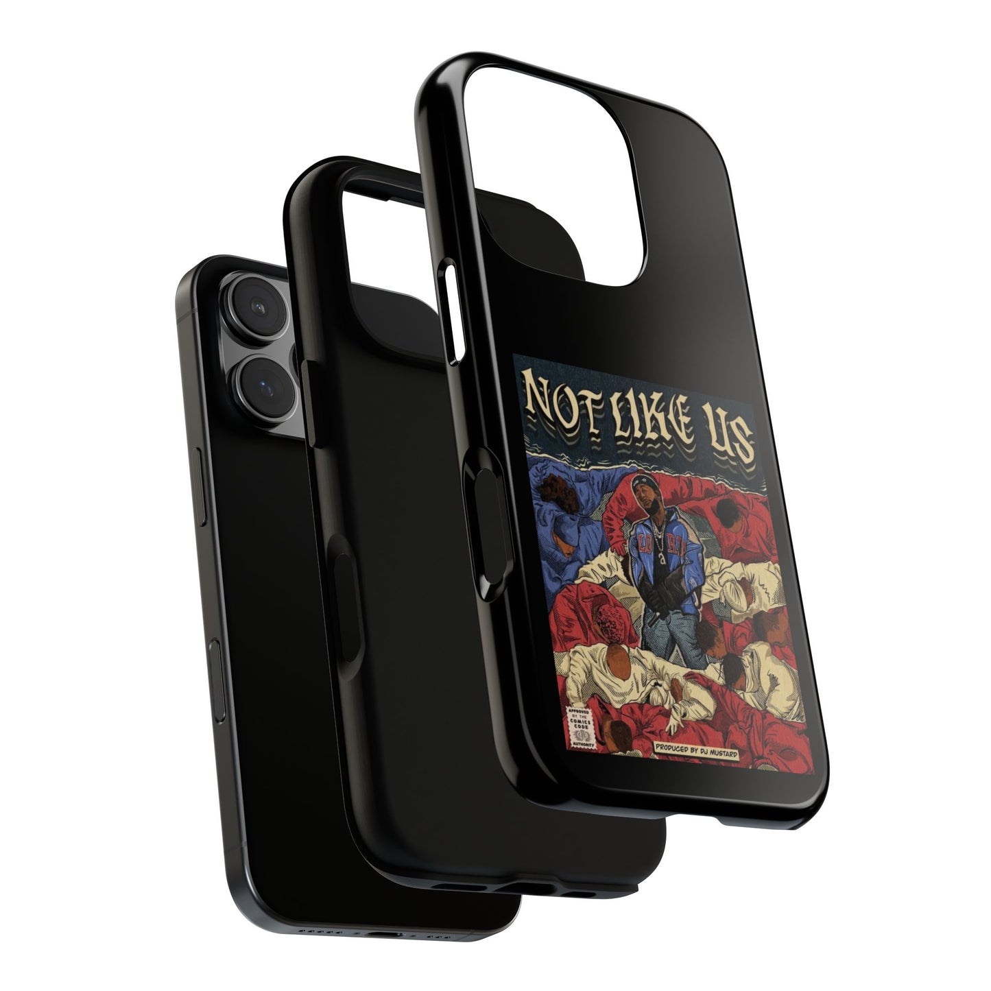 Kendrick Lamar "Not Like Us" Comic Book Cover Tough Phone Case – Hip Hop Art, Shockproof Dual-Layer Protection
