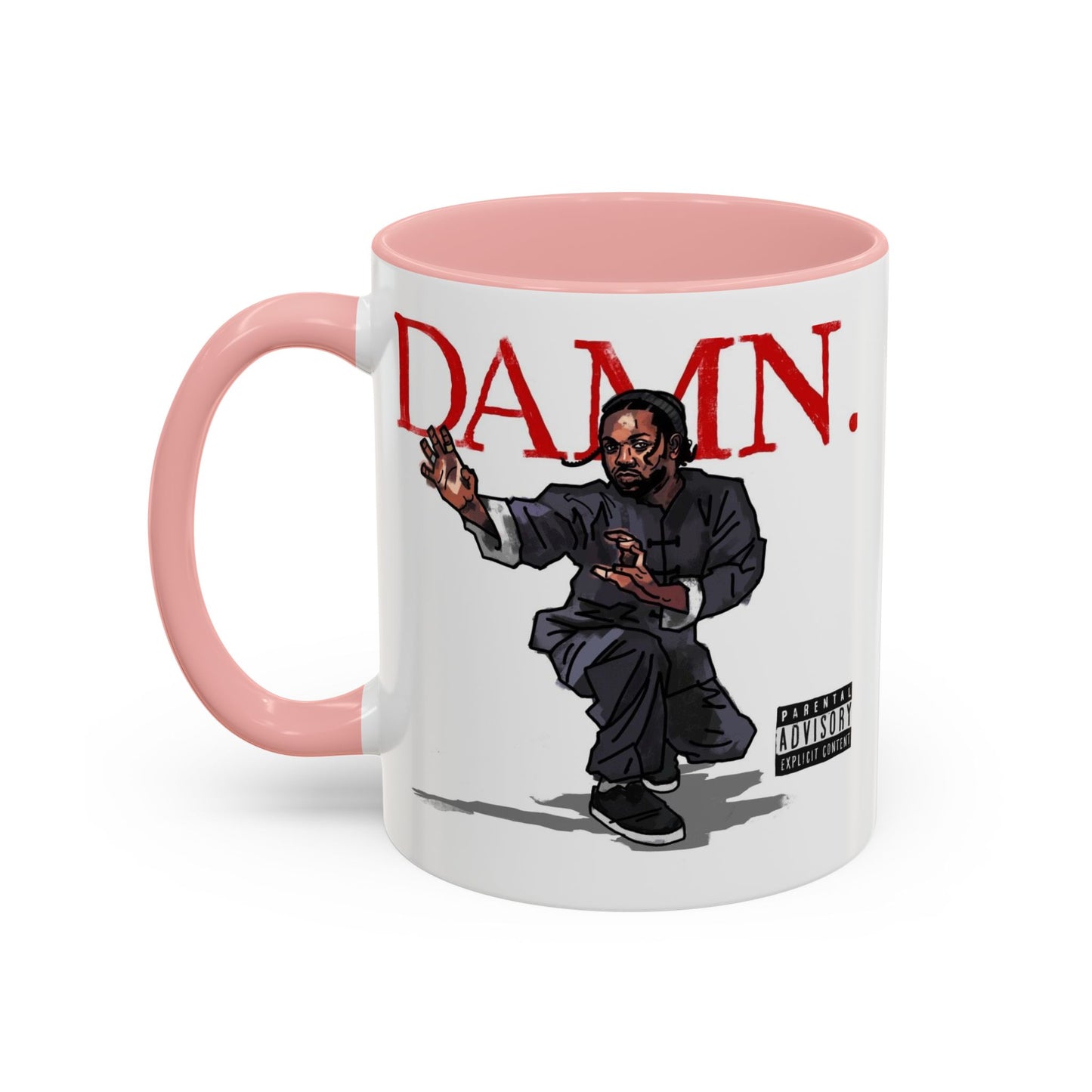 Kendrick Lamar “Kung Fu Kenny” DAMN Mug – Hip-Hop Coffee Cup, Artistic Fan Gift