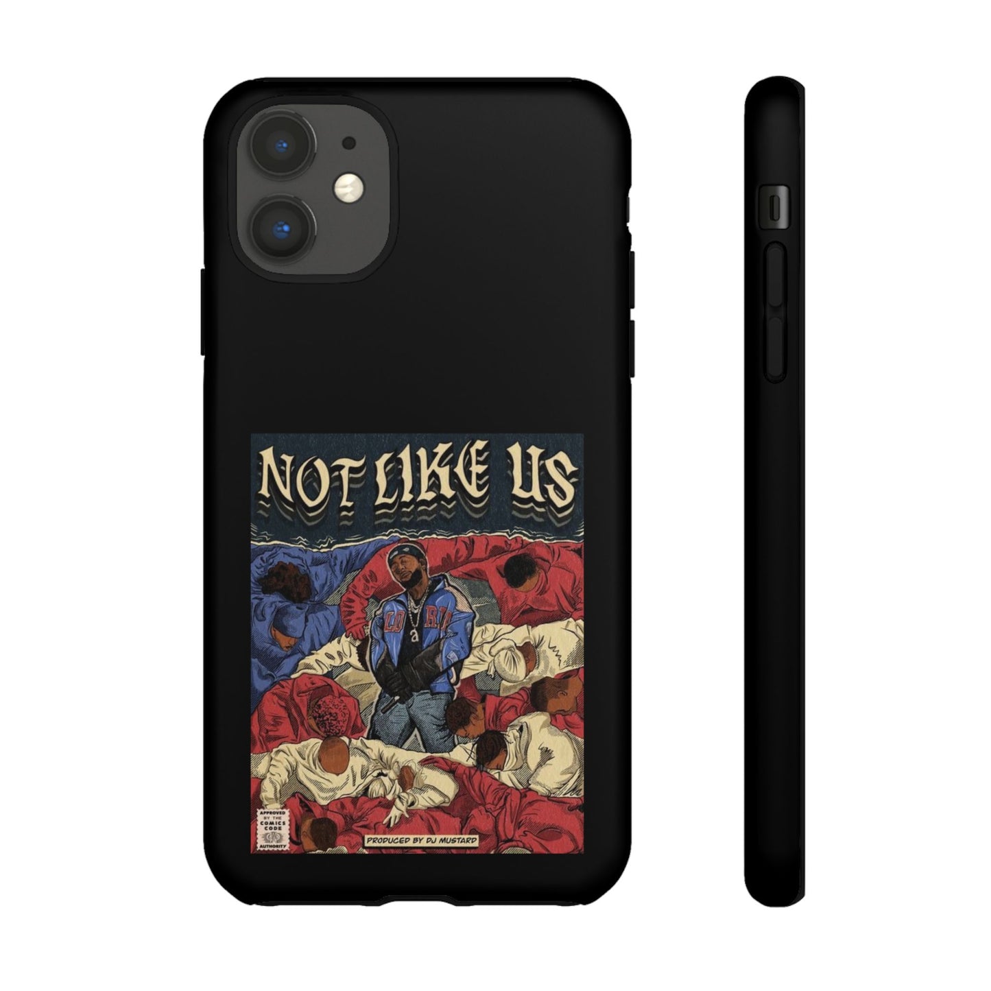 Kendrick Lamar "Not Like Us" Comic Book Cover Tough Phone Case – Hip Hop Art, Shockproof Dual-Layer Protection