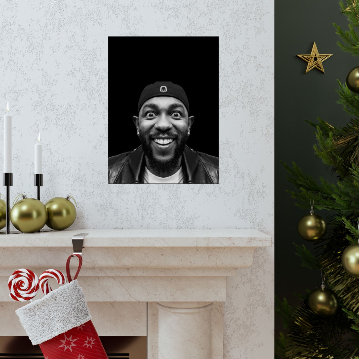 Kendrick Lamar Meme Face Mustard - Matte Posters
