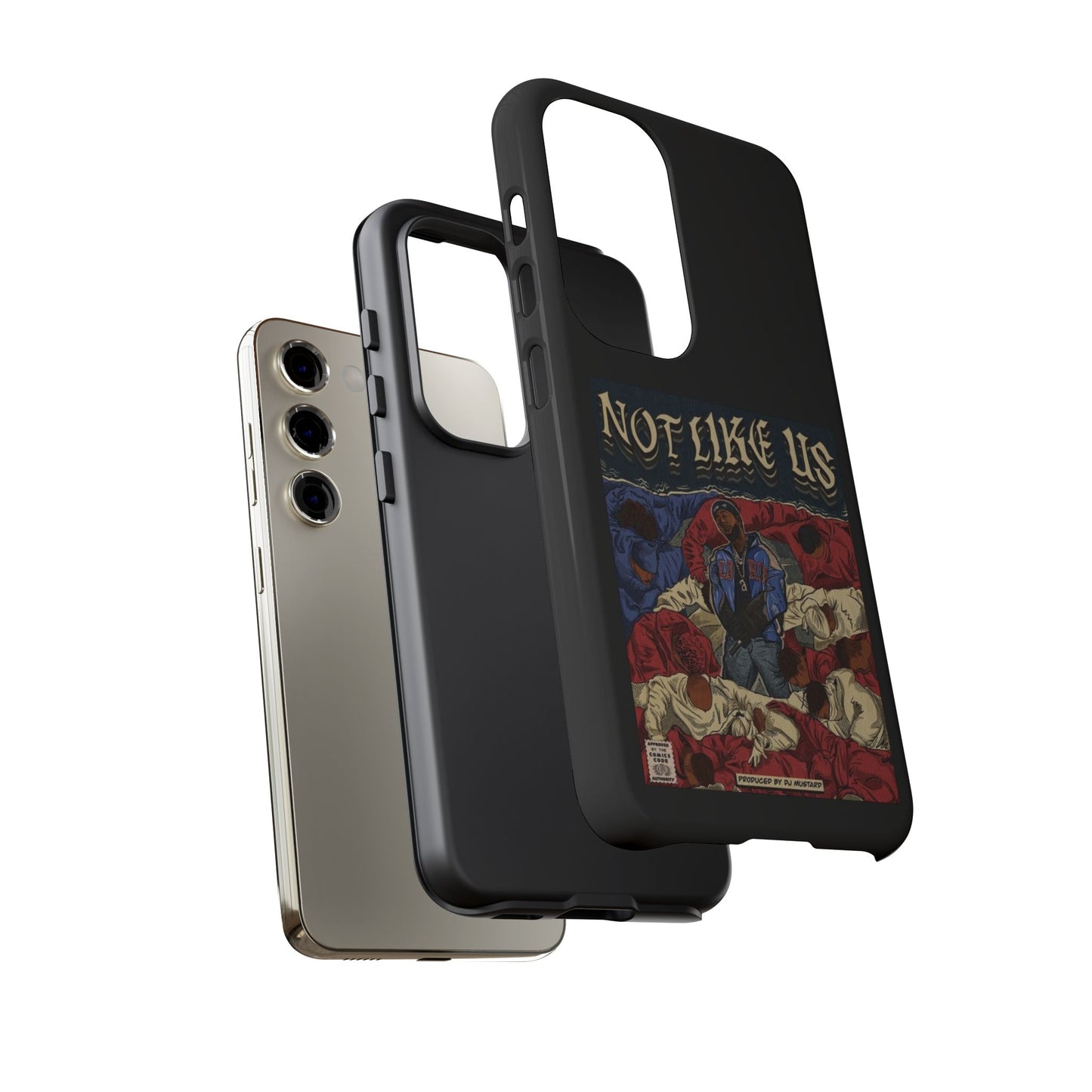 Kendrick Lamar "Not Like Us" Comic Book Cover Tough Phone Case – Hip Hop Art, Shockproof Dual-Layer Protection