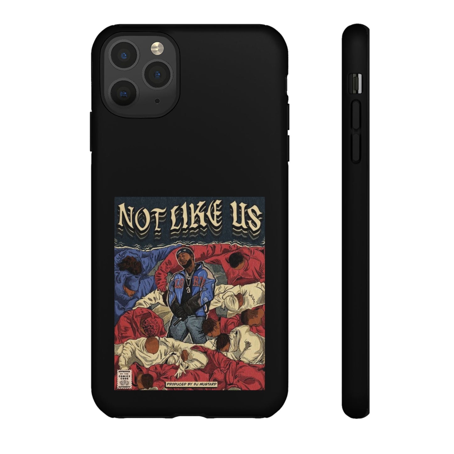 Kendrick Lamar "Not Like Us" Comic Book Cover Tough Phone Case – Hip Hop Art, Shockproof Dual-Layer Protection
