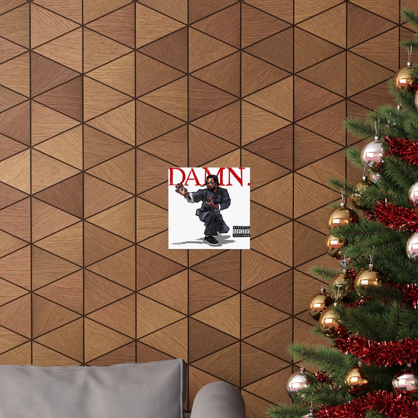 Kendrick Lamar "Kung Fu Kenny" DAMN Album - Matte Poster - Art Print – Hip Hop Matte Wall Decor – Rap Music Fan Gift