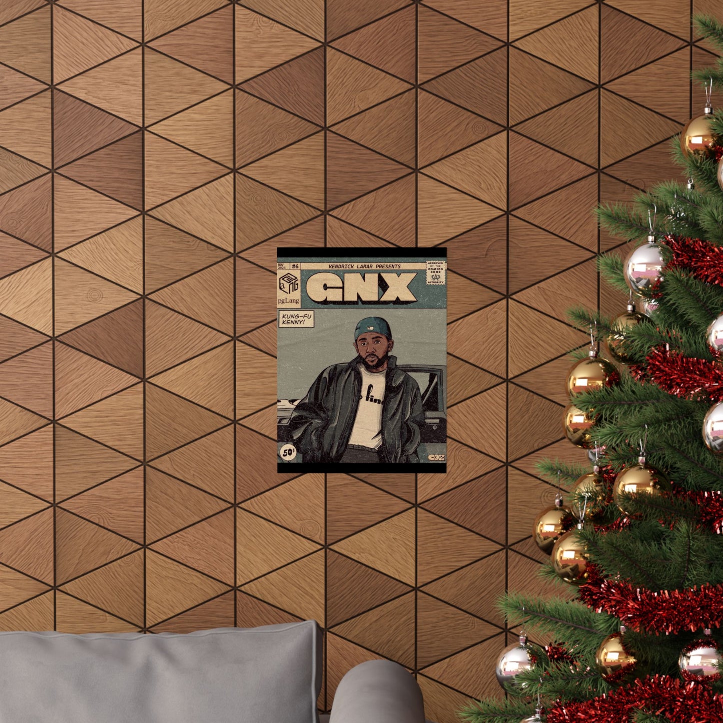 Kendrick Lamar "GNX" Comic Book Cover - Matte Poster – Wall Art Print | Hip-Hop Room Decor | Rap Album Cover Aesthetic