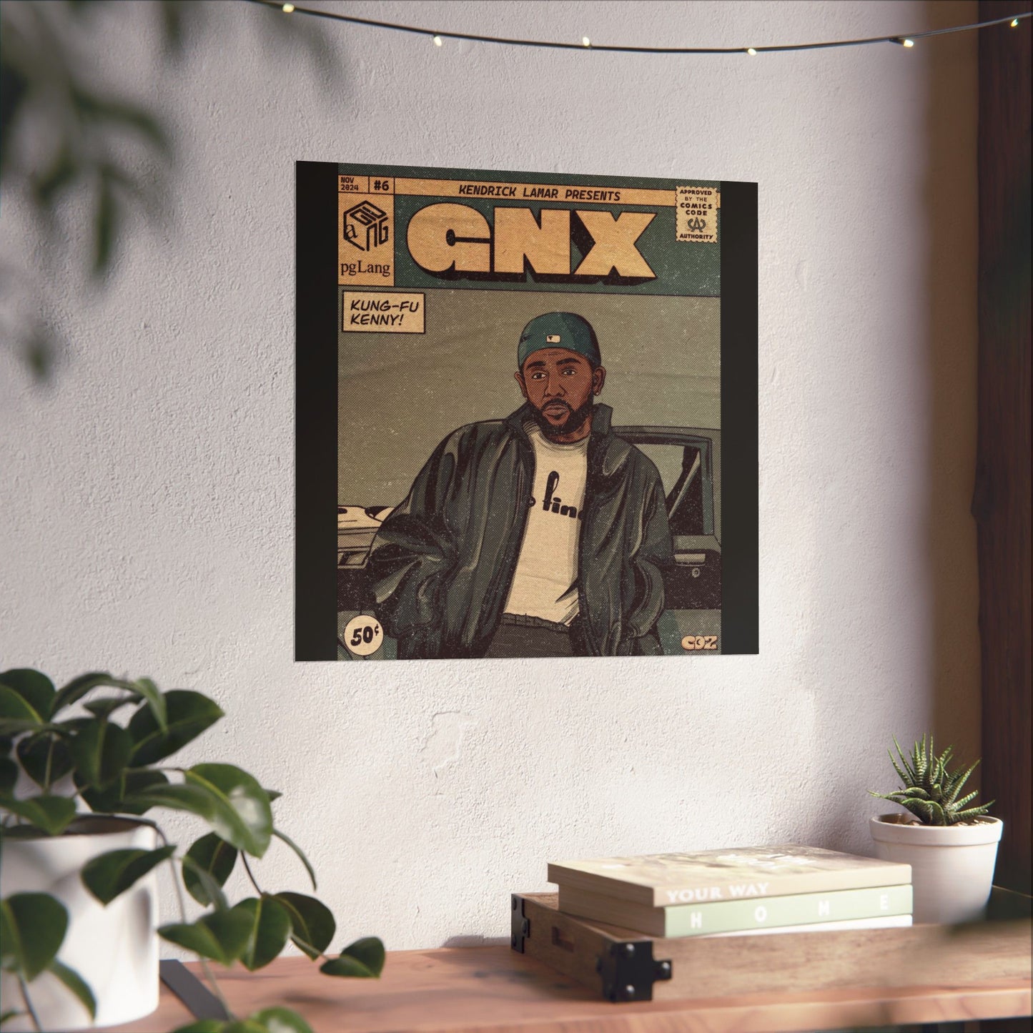 Kendrick Lamar "GNX" Comic Book Cover - Matte Poster – Wall Art Print | Hip-Hop Room Decor | Rap Album Cover Aesthetic