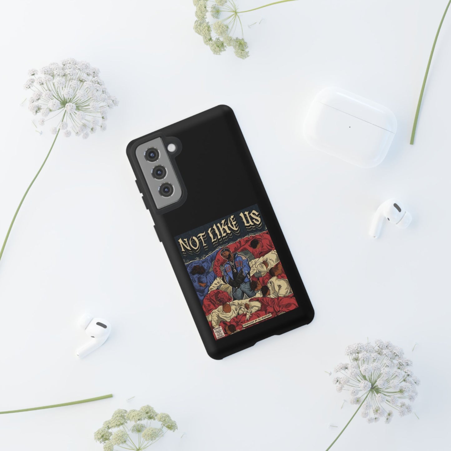 Kendrick Lamar "Not Like Us" Comic Book Cover Tough Phone Case – Hip Hop Art, Shockproof Dual-Layer Protection