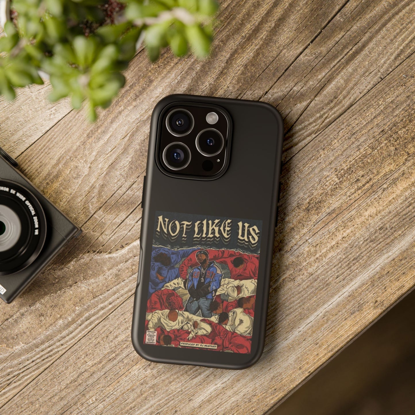 Kendrick Lamar "Not Like Us" Comic Book Cover Tough Phone Case – Hip Hop Art, Shockproof Dual-Layer Protection