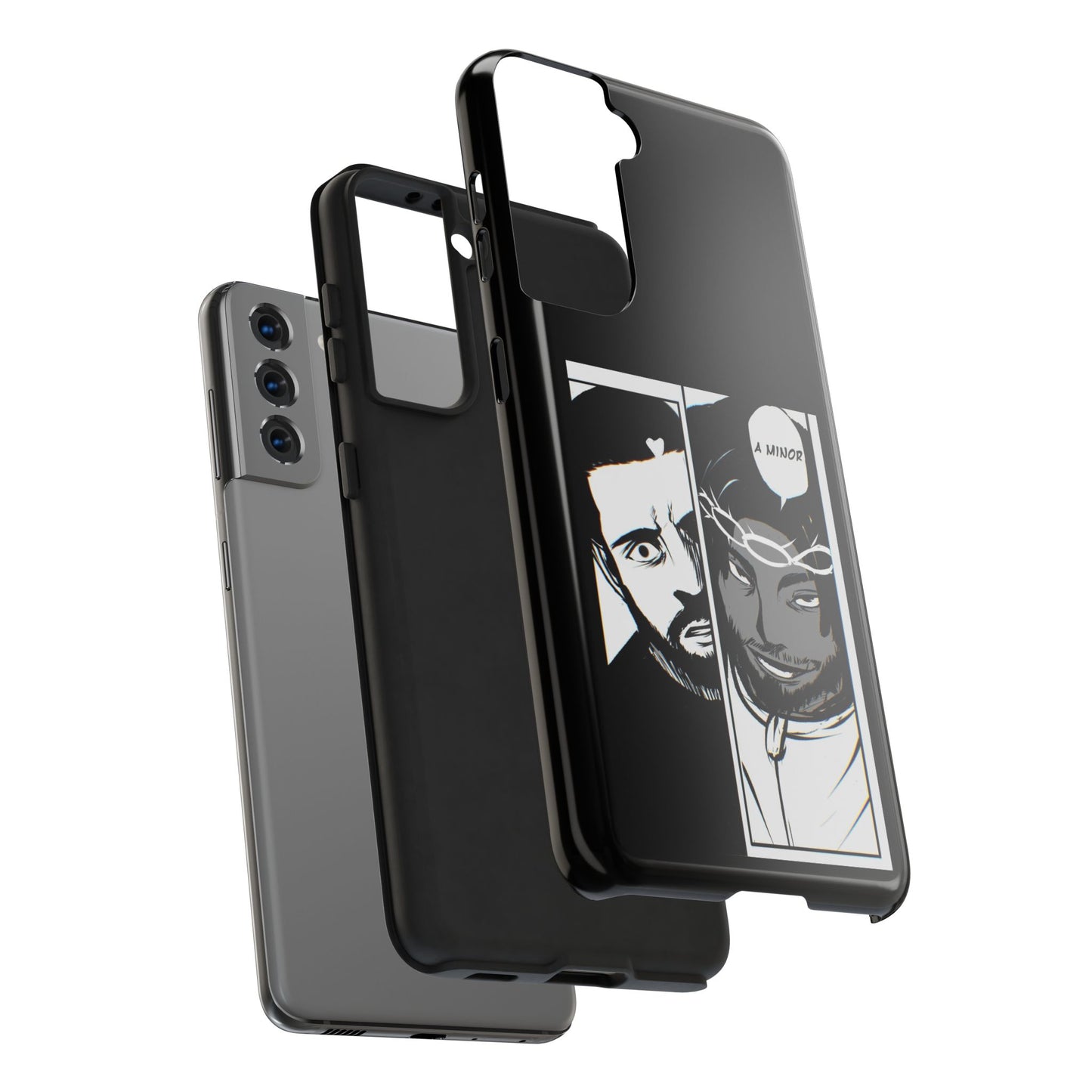 Kendrick Lamar Drake Anime Battle - Phone Case