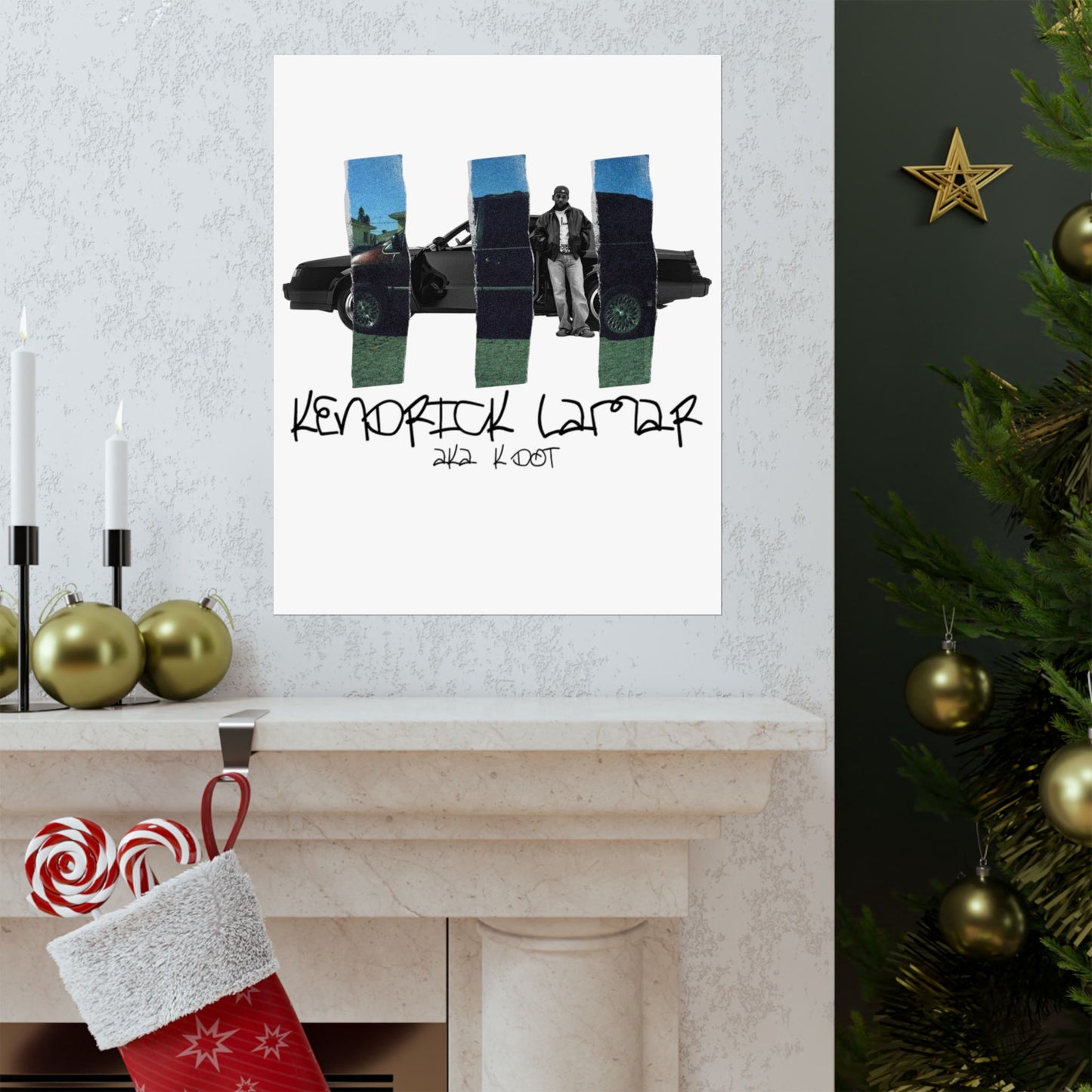 Kendrick Lamar GNX + Good Kid, m.A.A.d City Mashup Poster, Matte – Rap Wall Art, Hip-Hop Home Decor, Urban Music Print, Gift for Fan