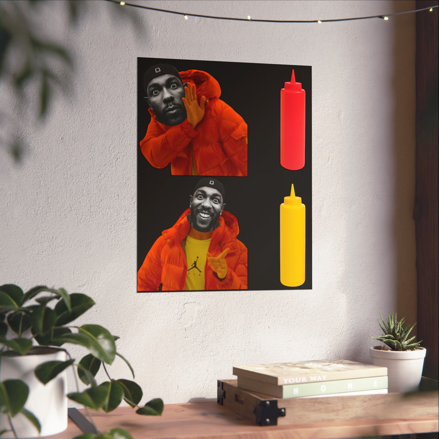 Kendrick Lamar MUSTARD Drake Meme - Matte Posters, Vibrant
