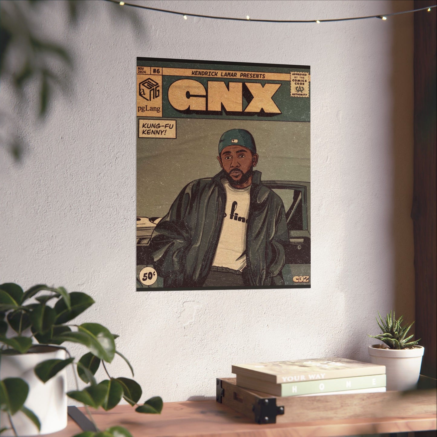 Kendrick Lamar "GNX" Comic Book Cover - Matte Poster – Wall Art Print | Hip-Hop Room Decor | Rap Album Cover Aesthetic