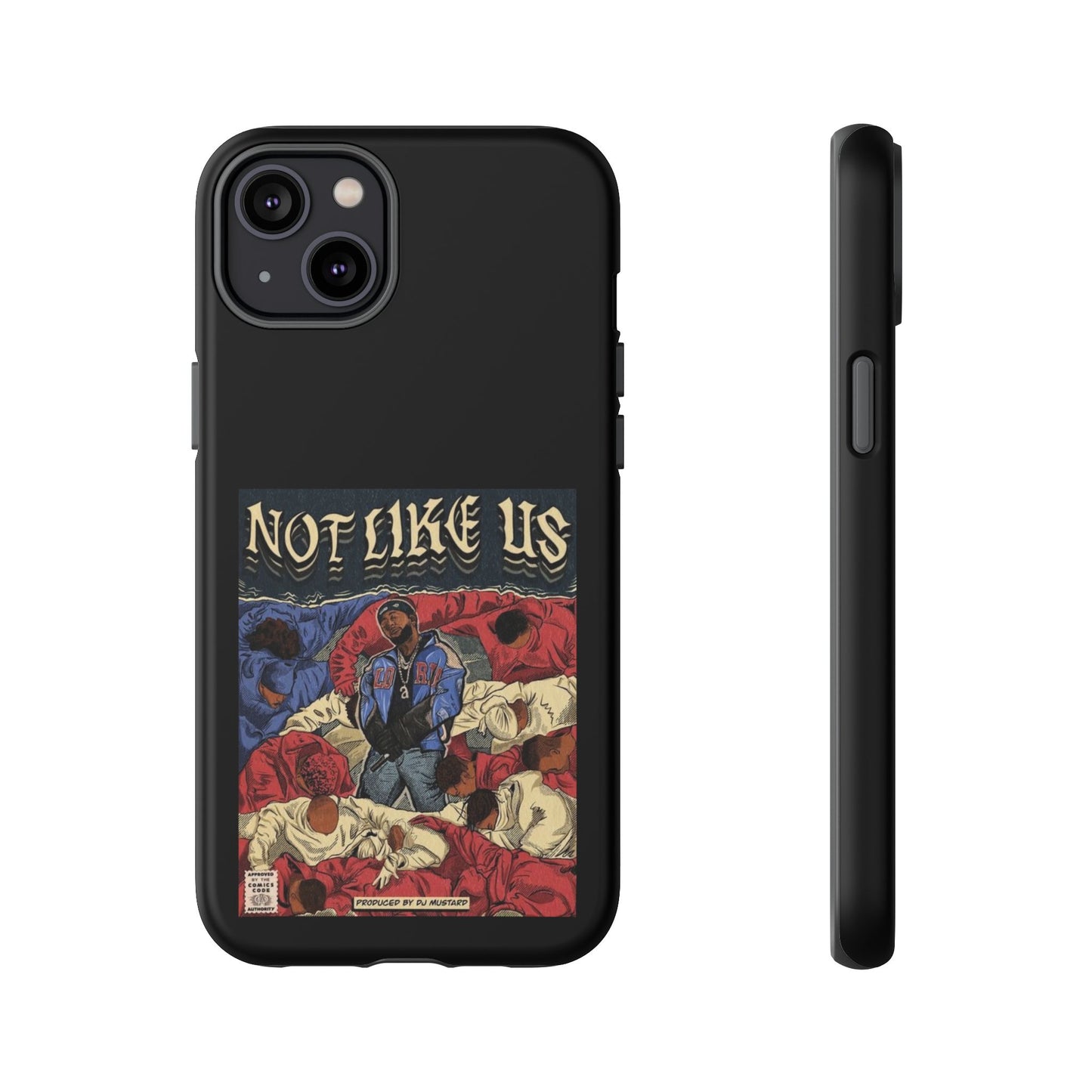 Kendrick Lamar "Not Like Us" Comic Book Cover Tough Phone Case – Hip Hop Art, Shockproof Dual-Layer Protection
