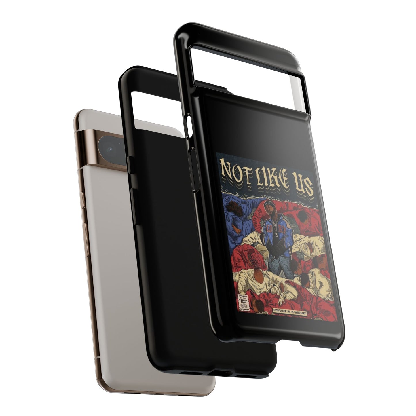 Kendrick Lamar "Not Like Us" Comic Book Cover Tough Phone Case – Hip Hop Art, Shockproof Dual-Layer Protection