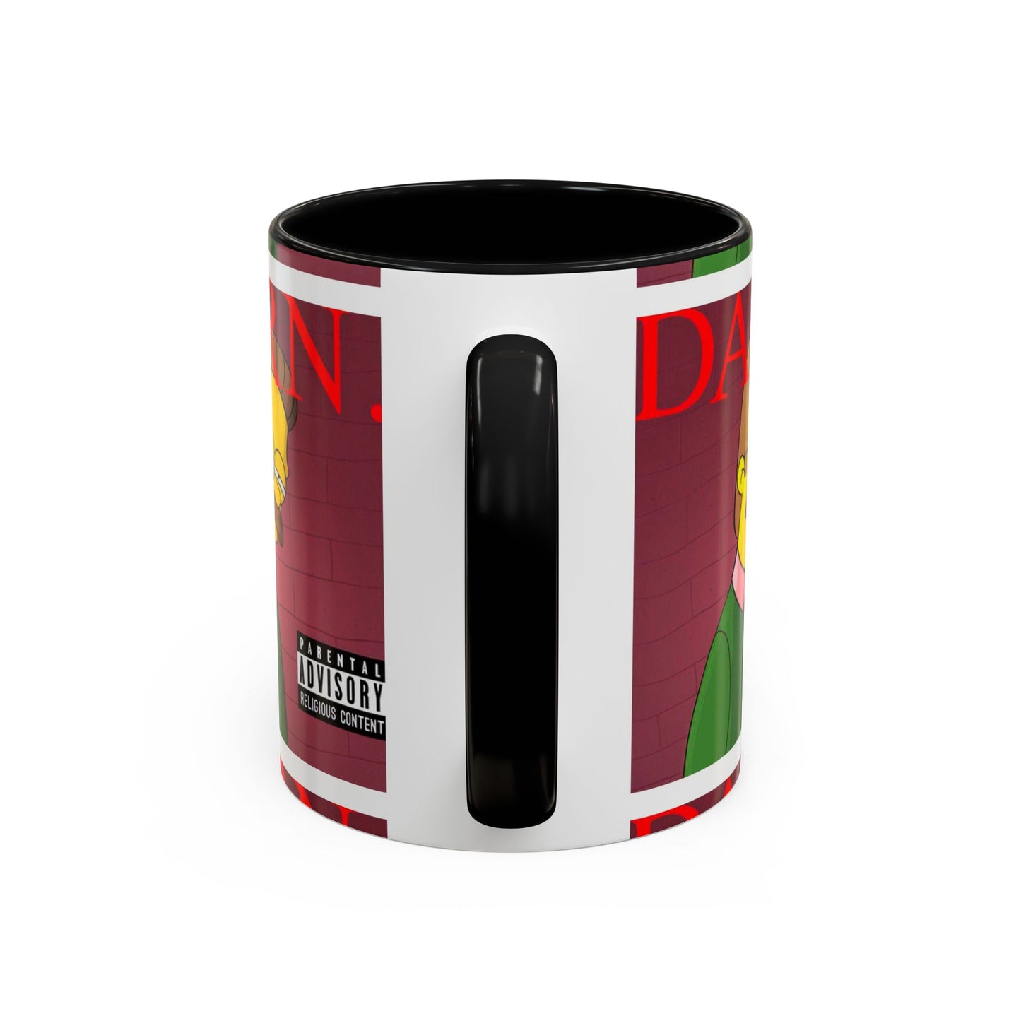 Kendrick Lamar x Simpsons "DARN" Ned Flanders Mashup Mug – Funny Hip Hop Accent Coffee Cup – 11oz & 15oz
