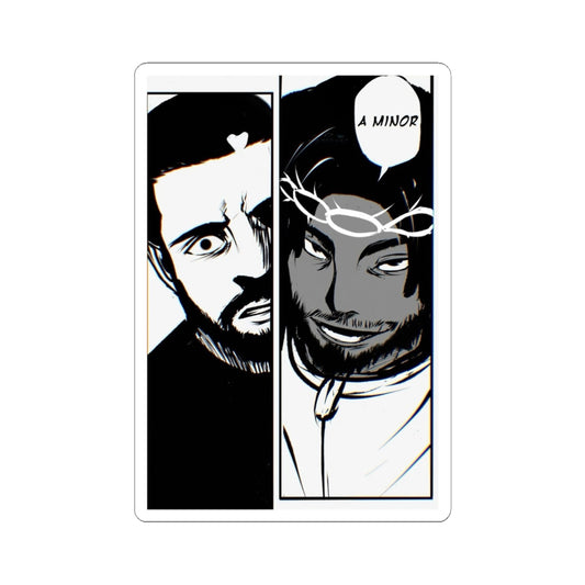 Kendrick Lamar vs Drake Anime Battle - Sticker Kiss-Cut
