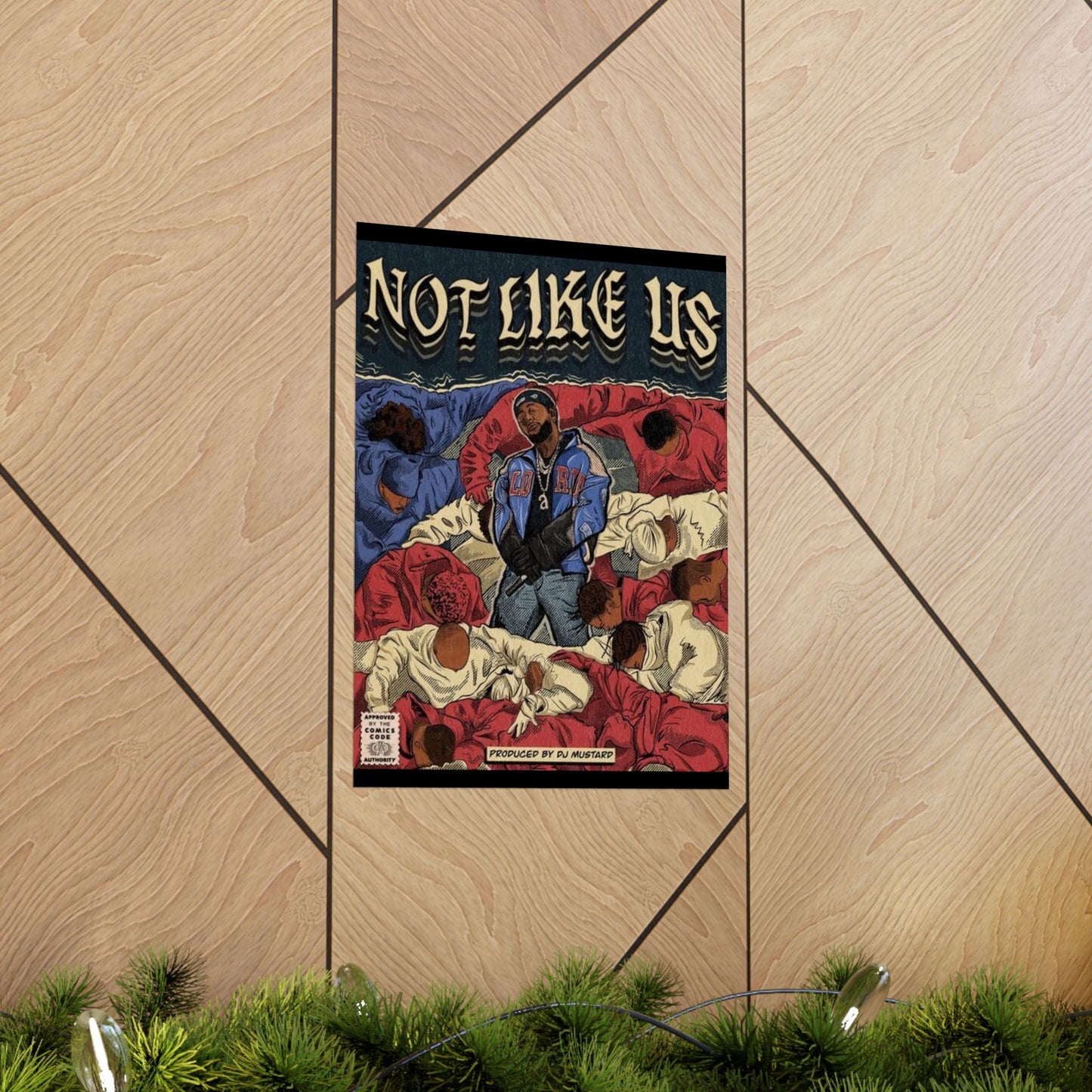 Kendrick Lamar "Not Like Us" Comic Book Cover - Matte Poster – Hip Hop Wall Art, Music Legend Print, Matte Finish Poster for Home & Office Decor