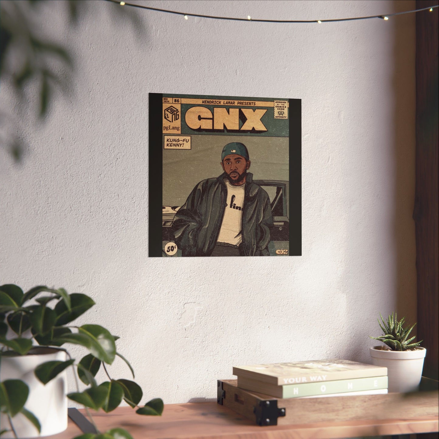 Kendrick Lamar "GNX" Comic Book Cover - Matte Poster – Wall Art Print | Hip-Hop Room Decor | Rap Album Cover Aesthetic