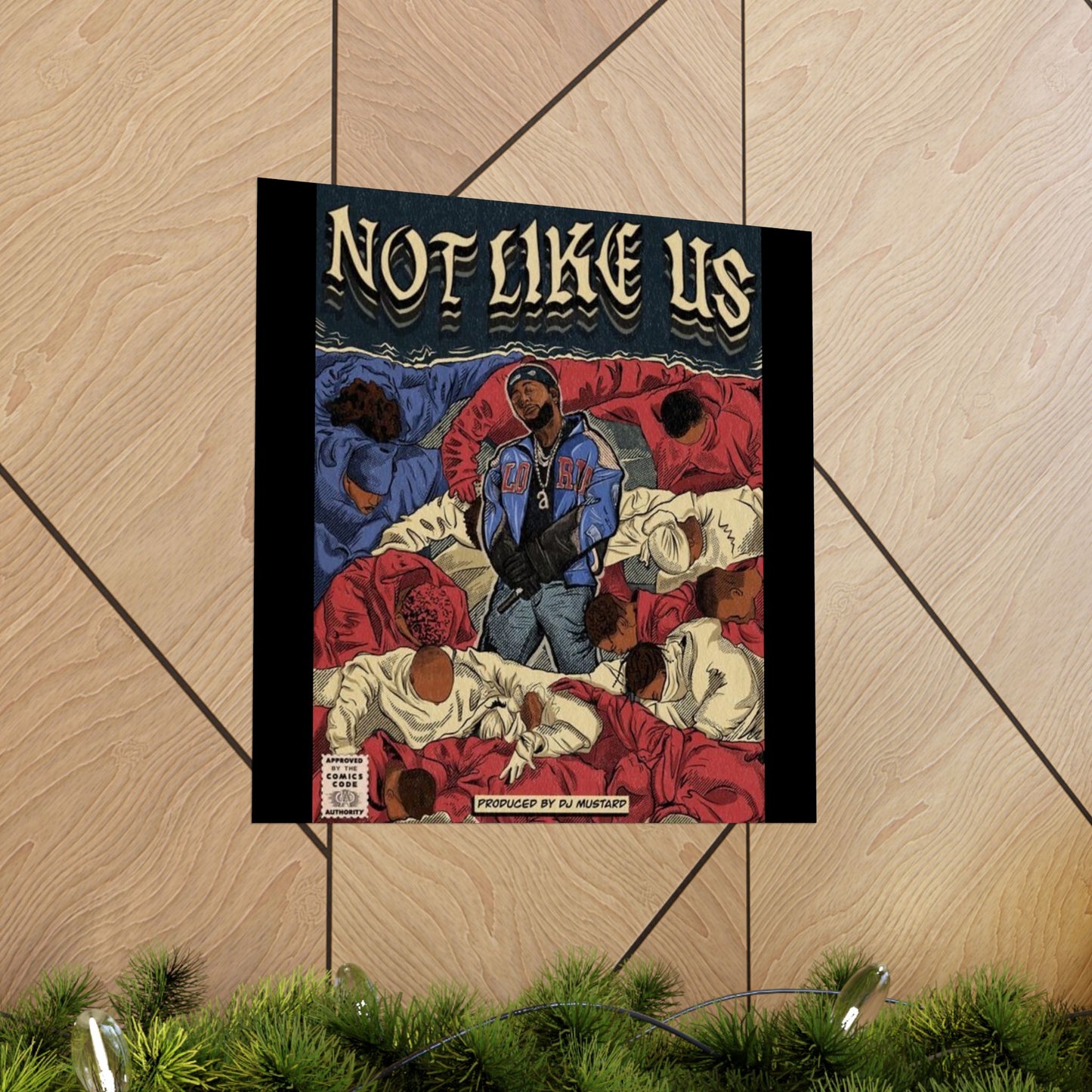 Kendrick Lamar "Not Like Us" Comic Book Cover - Matte Poster – Hip Hop Wall Art, Music Legend Print, Matte Finish Poster for Home & Office Decor