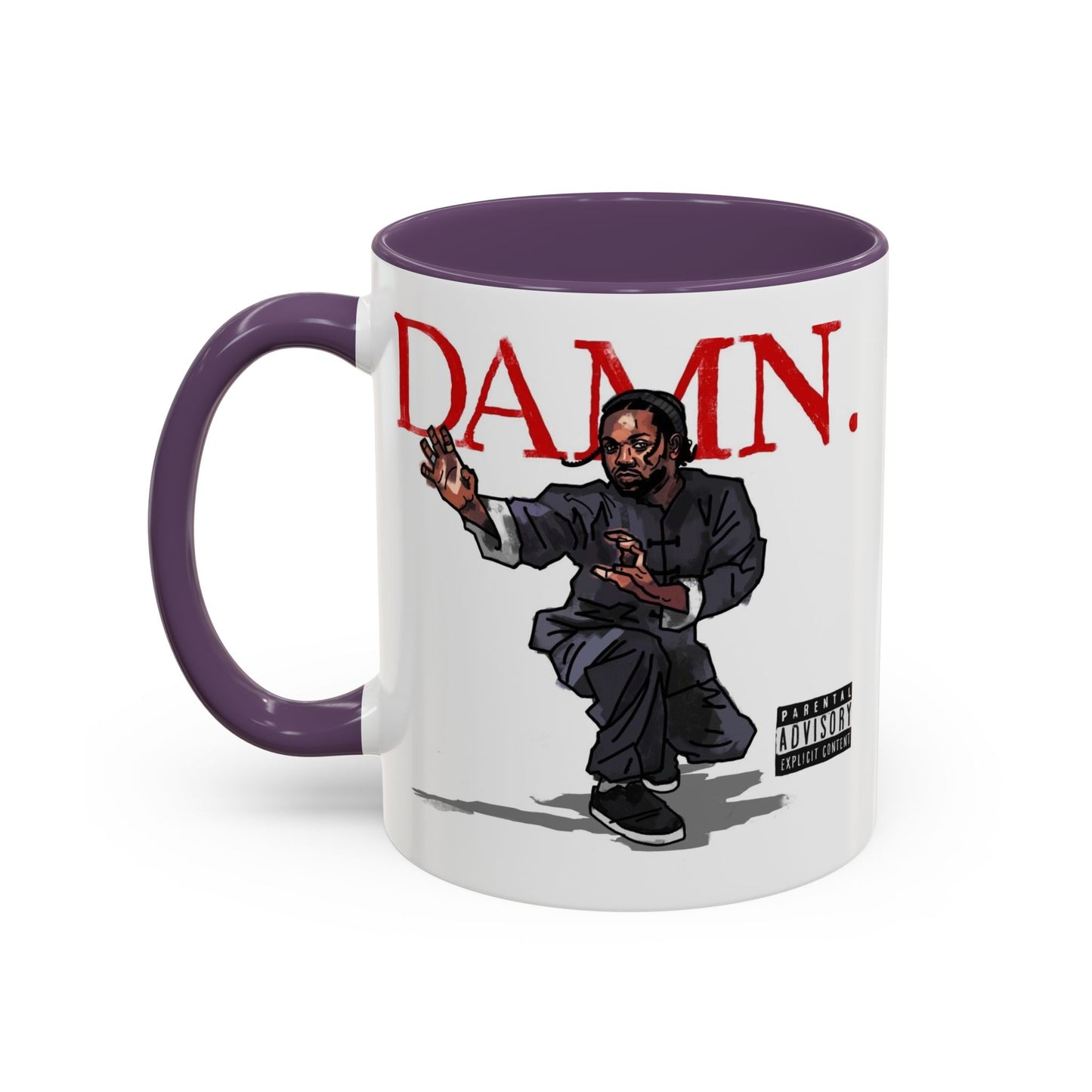 Kendrick Lamar “Kung Fu Kenny” DAMN Mug – Hip-Hop Coffee Cup, Artistic Fan Gift